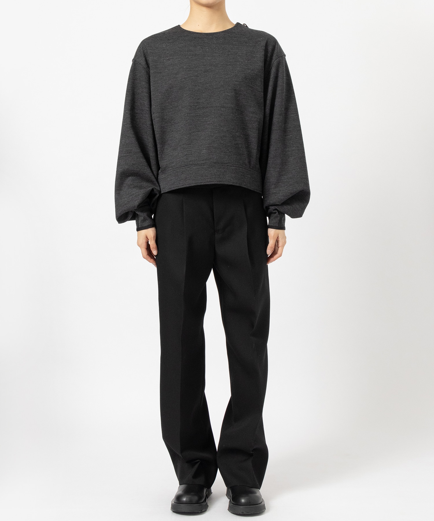 THE SIDE ZIP PULLOVER SHORT T-SHIRT L/S THE RERACS