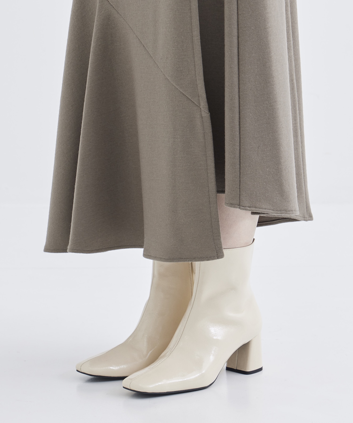 WASHABLE FLANNEL CASHMERE TOUCH WRAP SKIRT THE TOKYO