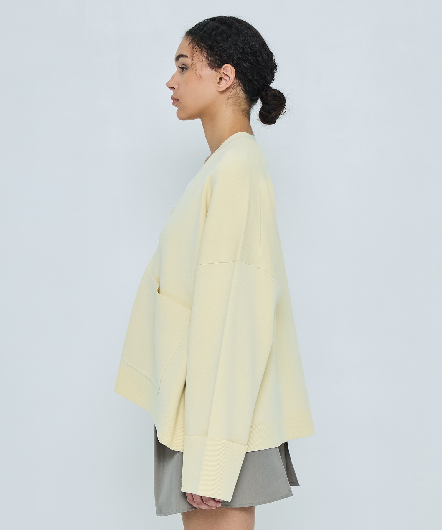 BOX WIDE-CARDIGAN ENFOLD