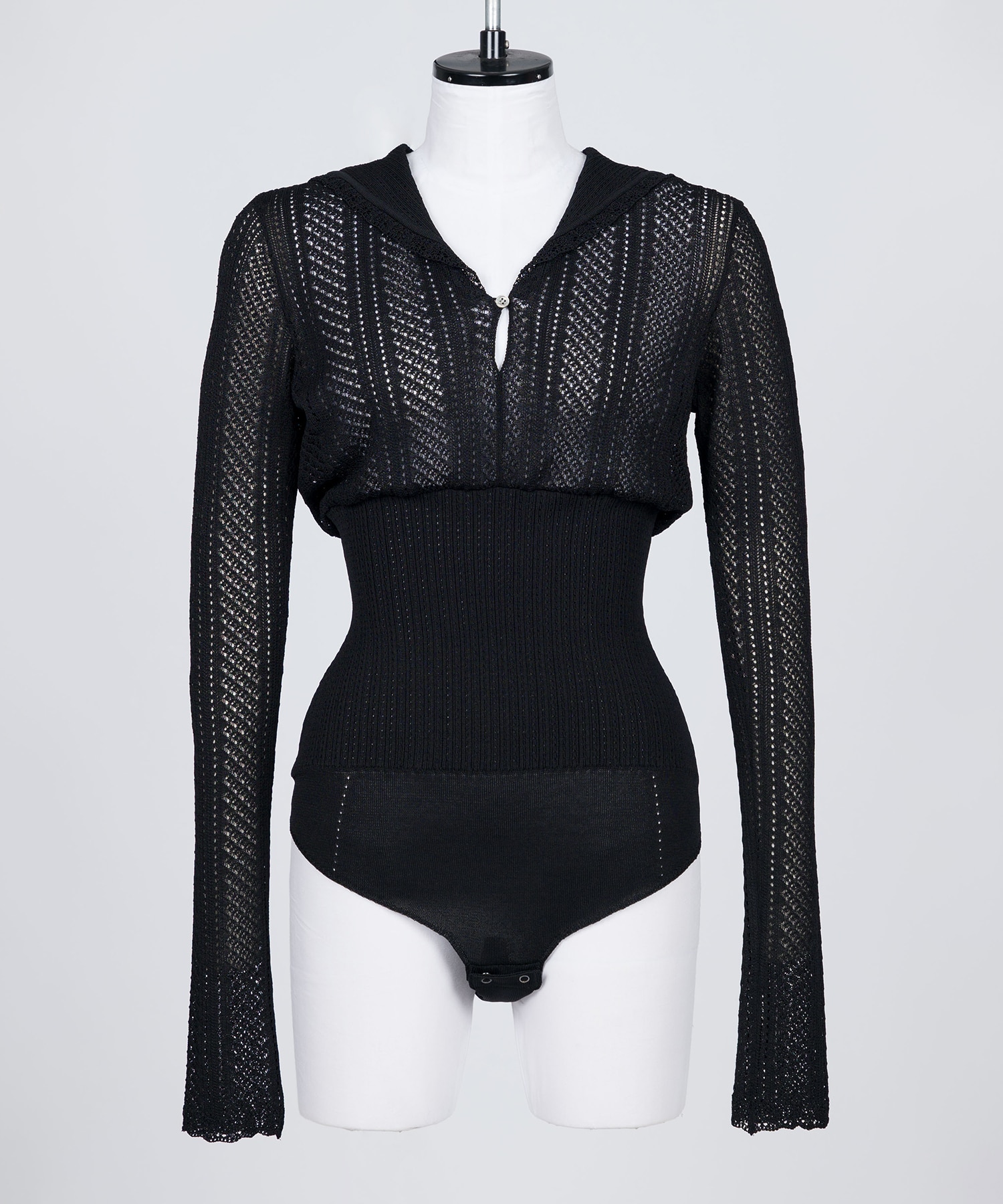 の 人気アイテムランキング LACE KNIT SAILOR COLLAR BODYSUIT(1 BLACK): FETICO: WOMENS カットソー(長袖+七分)