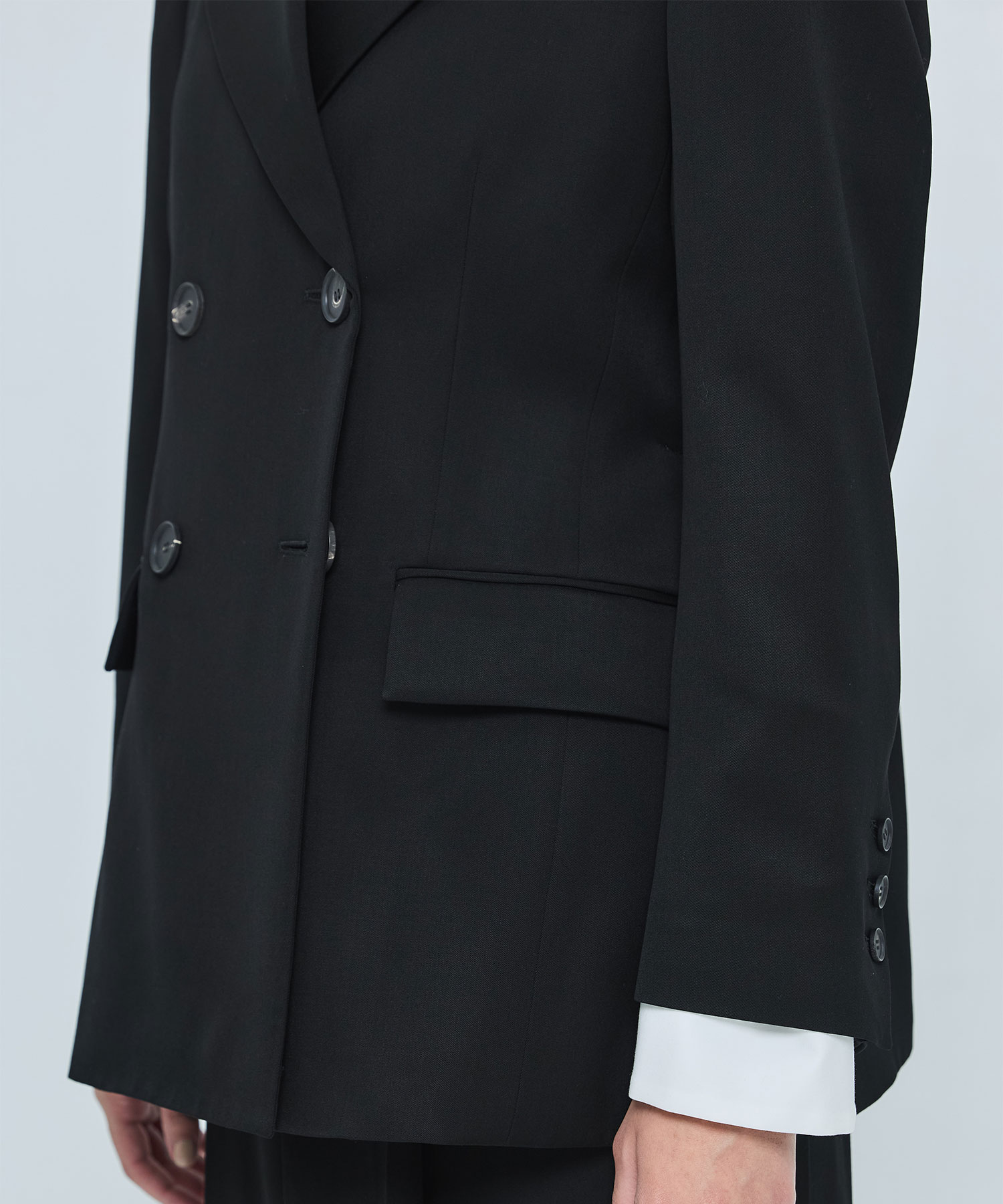 WIDE-SHOULDER DOUBLE JACKET ENFOLD