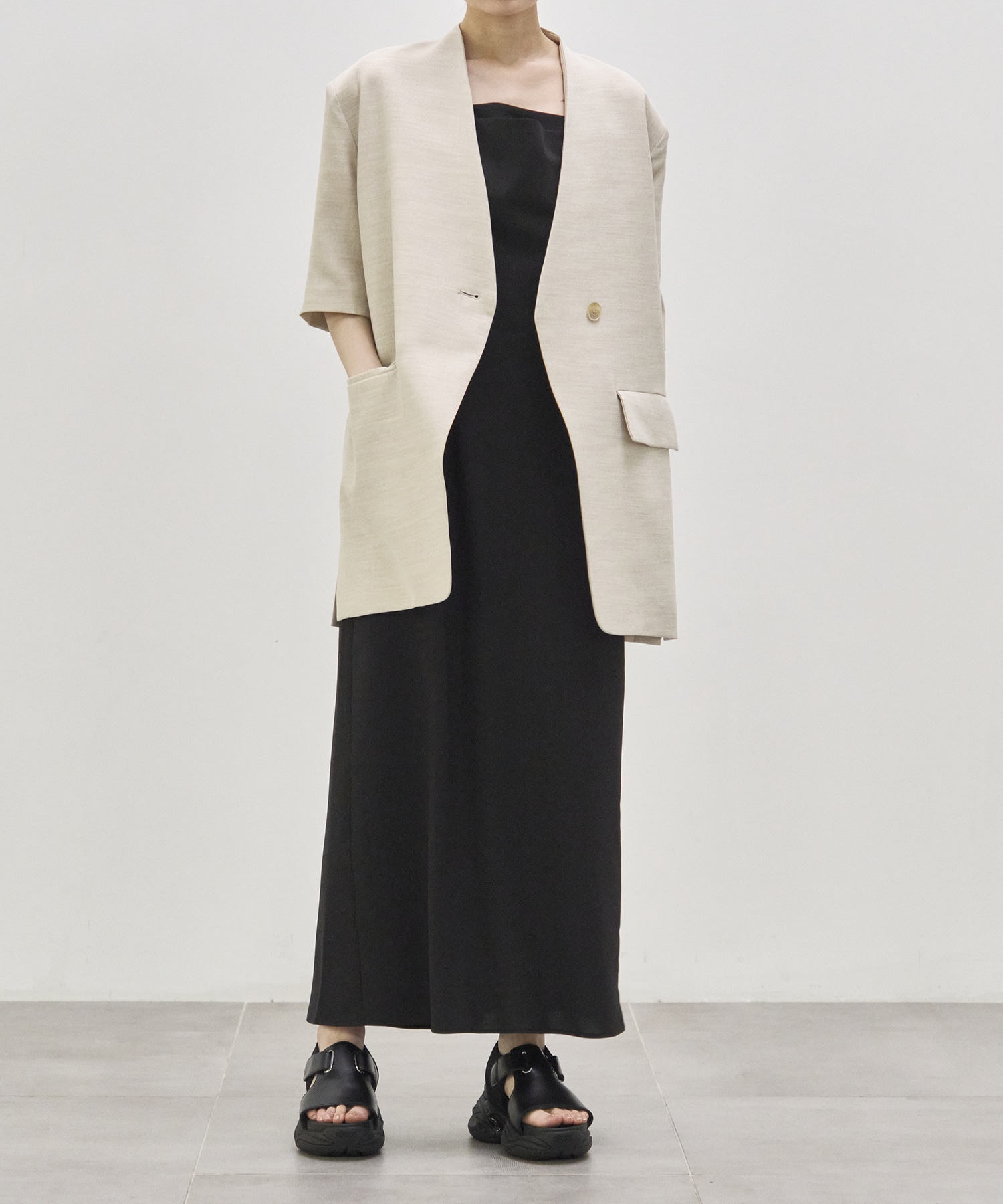 【WEB限定】shoulder strap dress Louren
