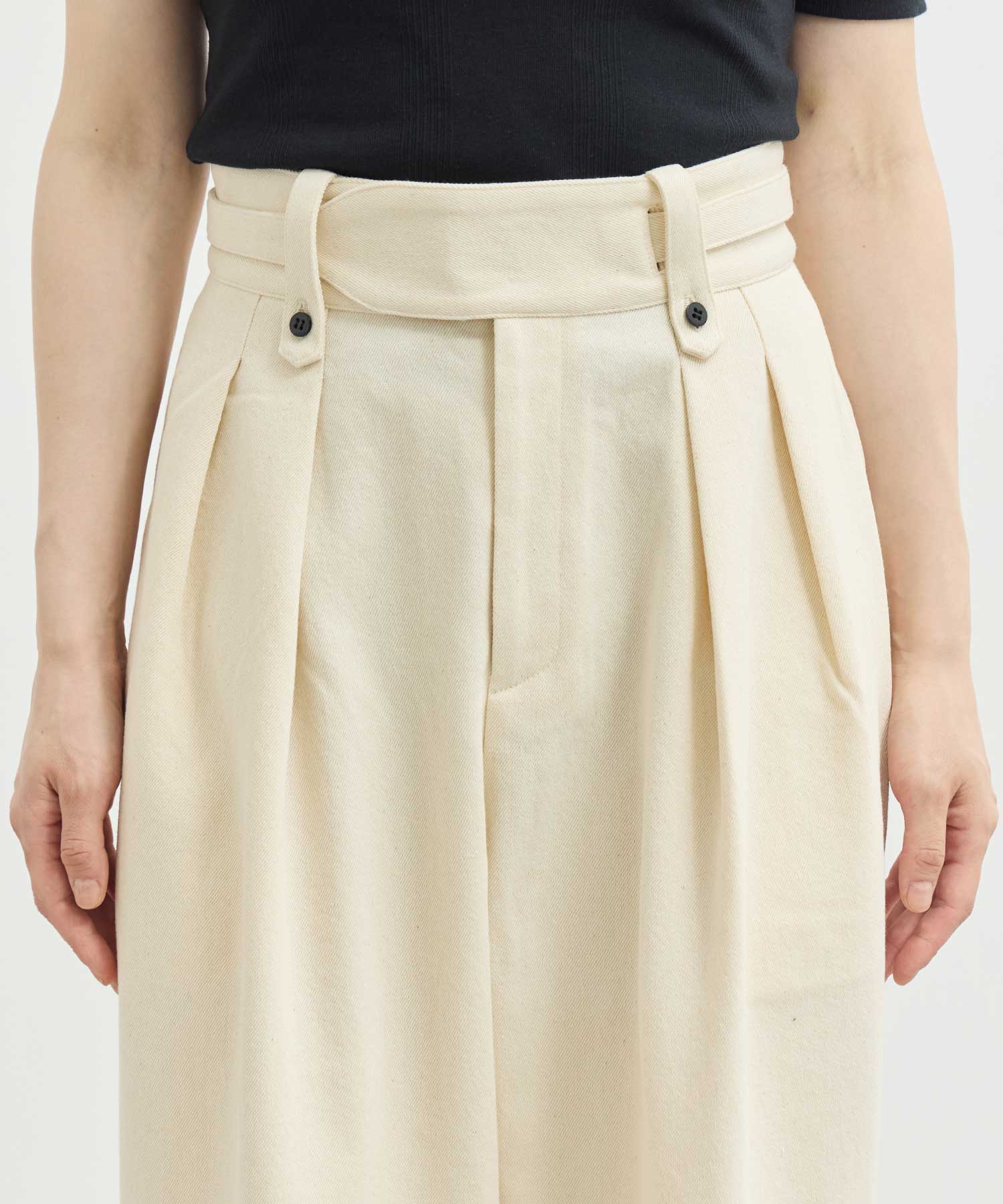 slab cotton cocoon pants Louren
