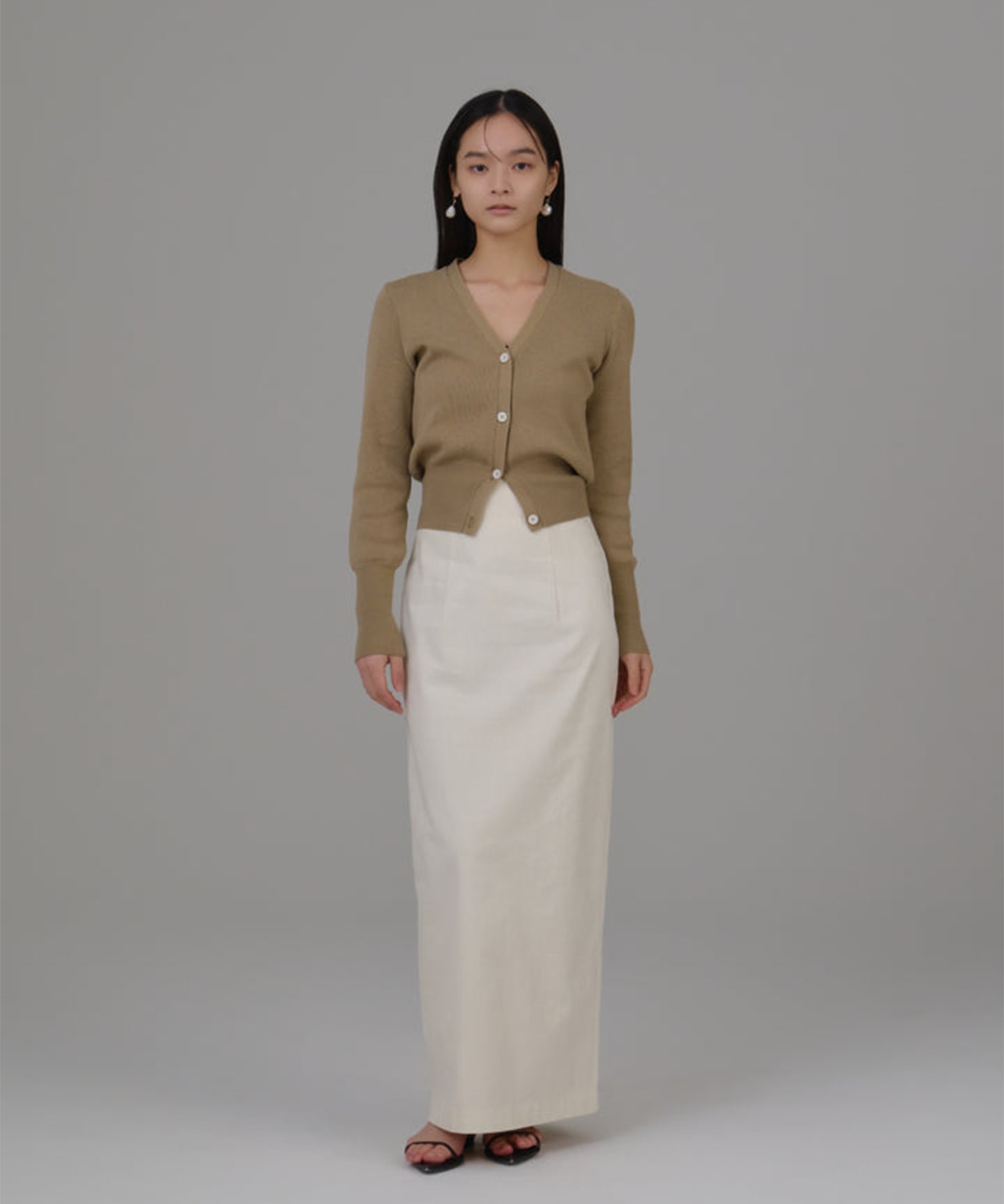 【WEB限定】highwaist pencil skirt Louren