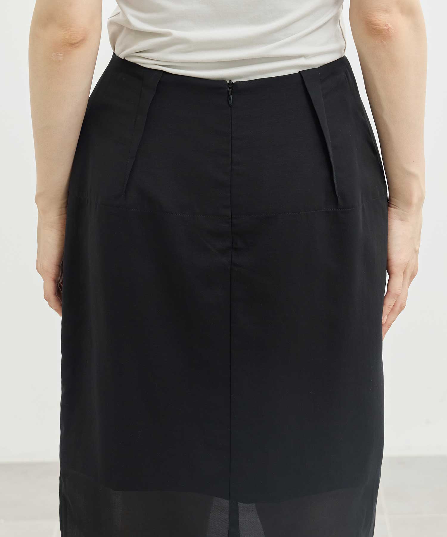 sheer cocoon skirt Louren