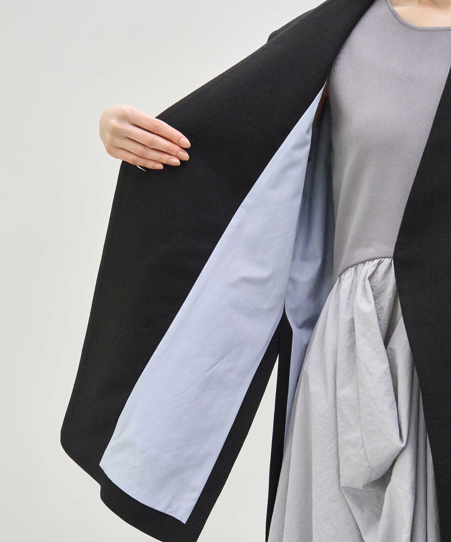 別注 side slit harf sleeve jacket Louren