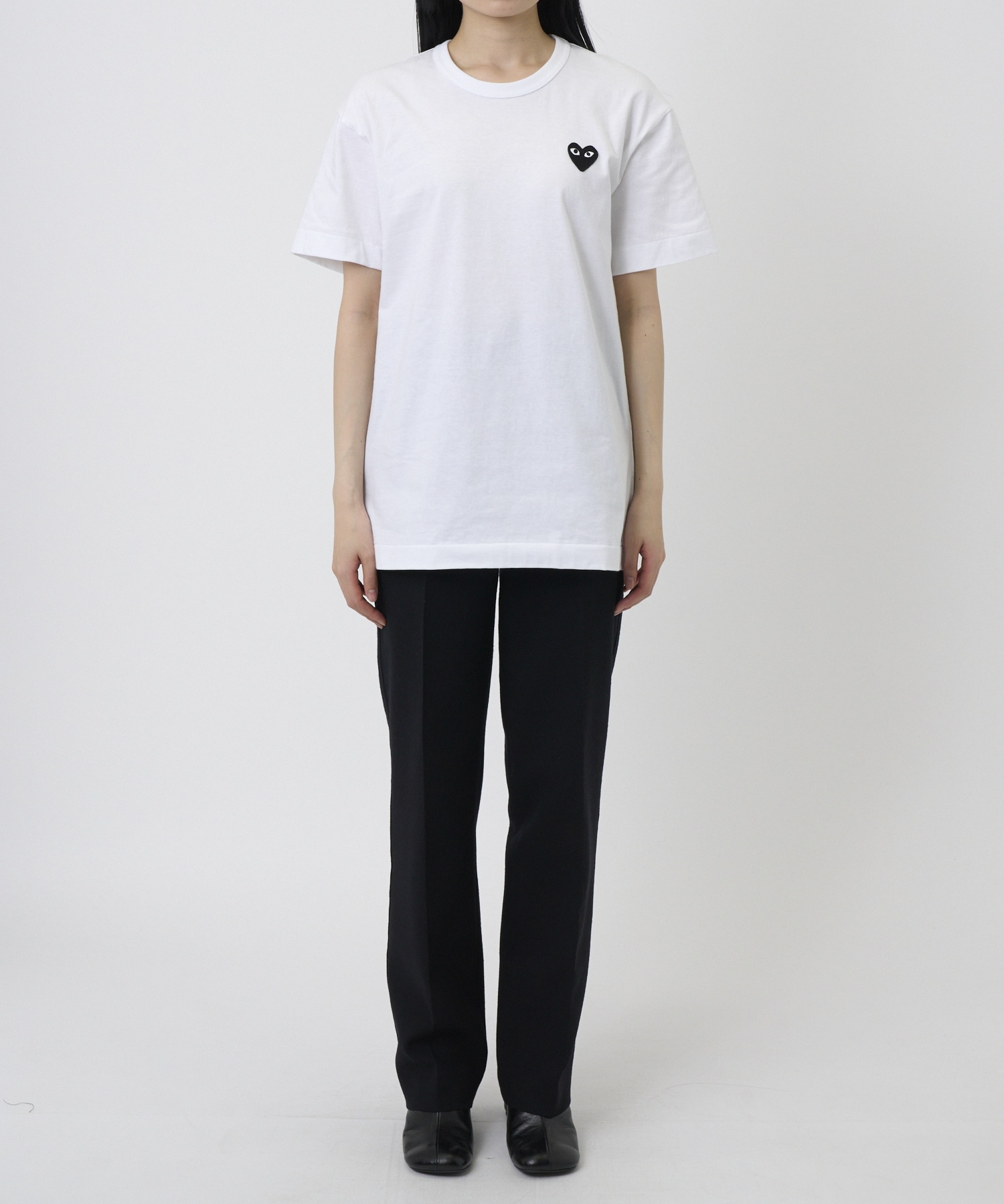 T-SHIRT BLACK BLACK HEART PLAY Comme des Garcons