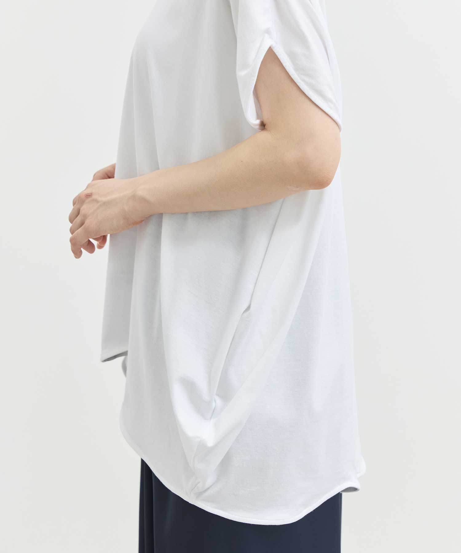 SCALLOP WIDE T-SHIRT ENFOLD