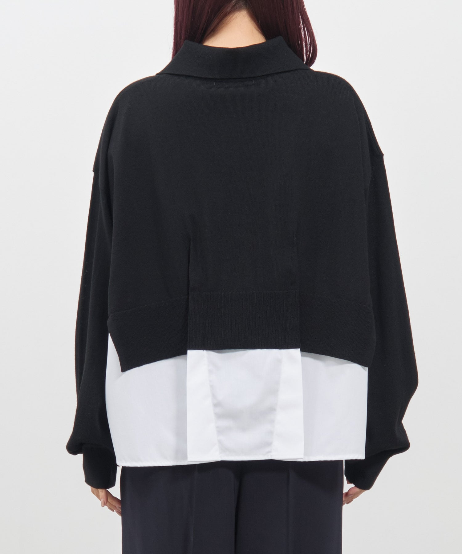FAKE-LAYERED CARDIGAN ENFOLD
