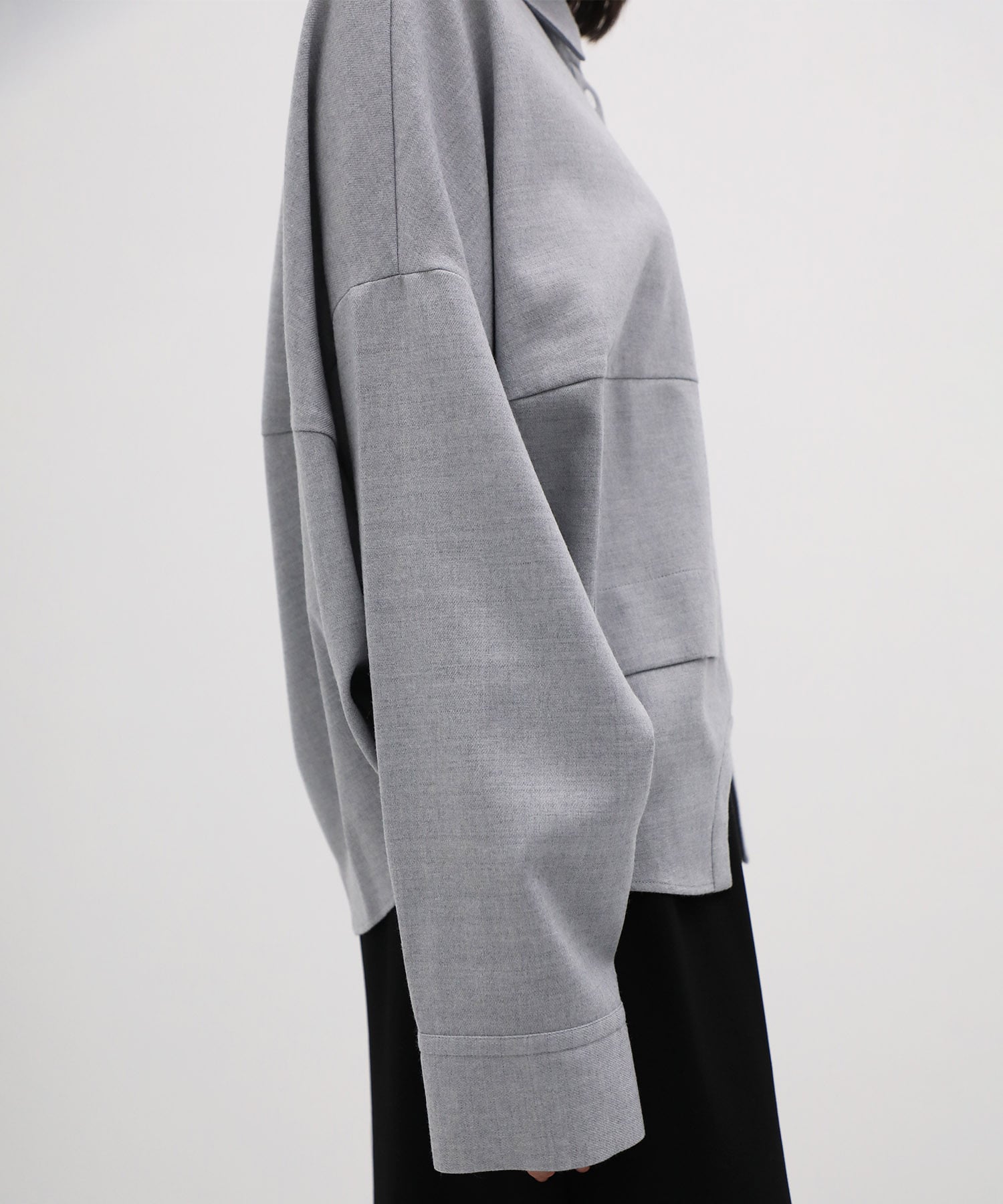 SYMMETRY CROPPED SHIRT ENFOLD