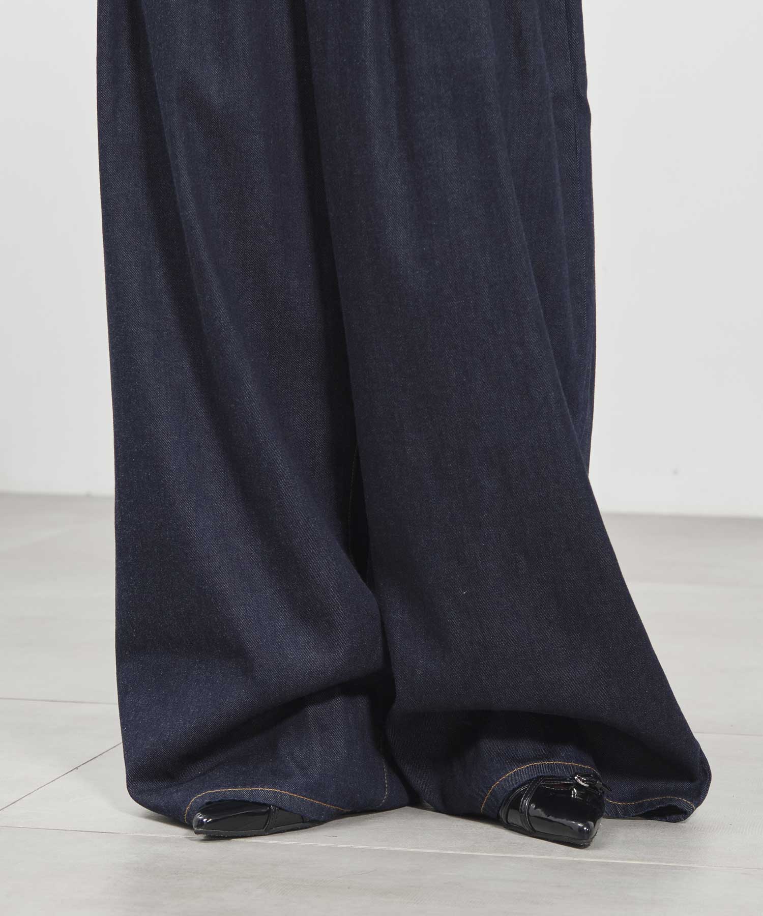 Pleated wide-legged jeans FETICO