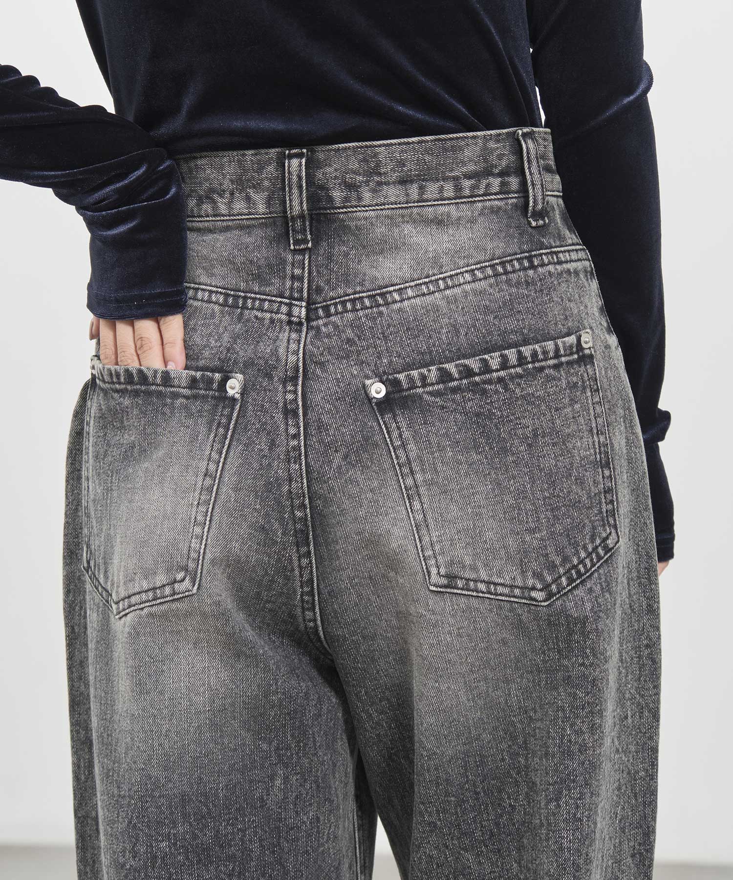 bleach hem denim Louren