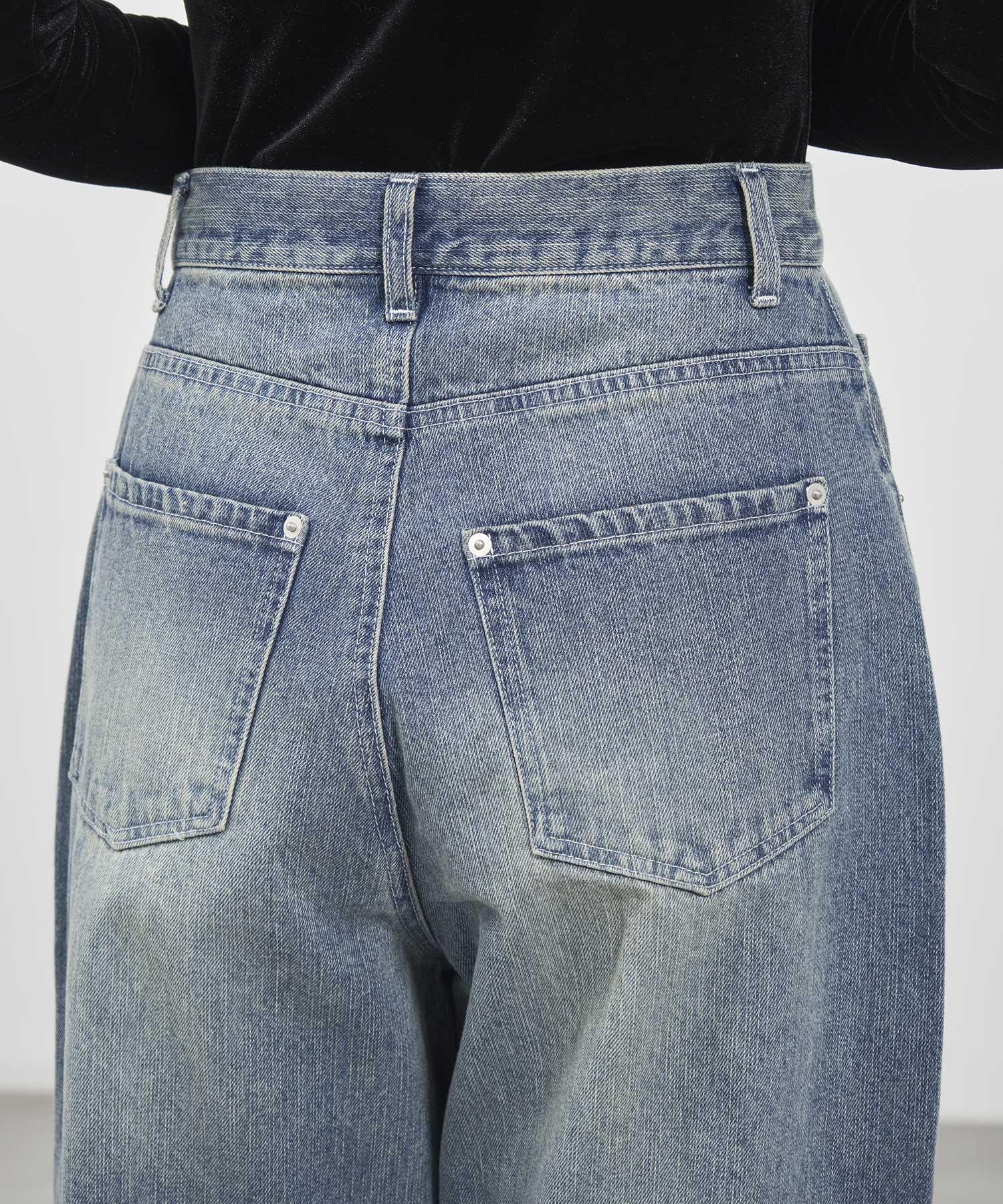 bleach hem denim Louren