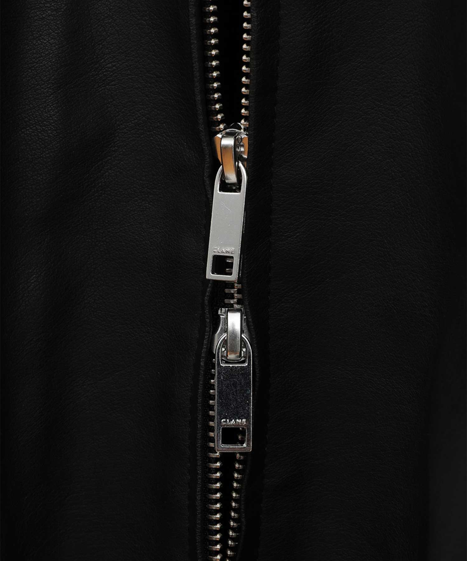 FAKE LEATHER BALLOON JACKET CLANE