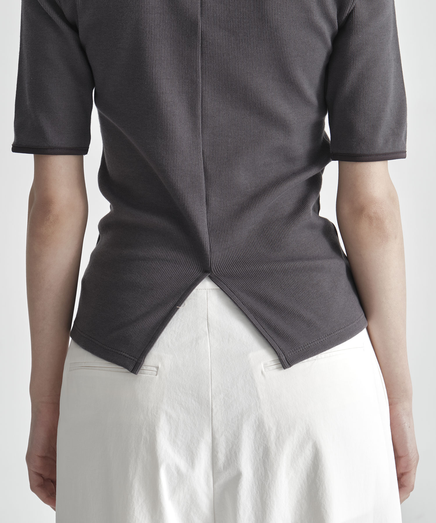 Boat Neck Rib Top THE TOKYO