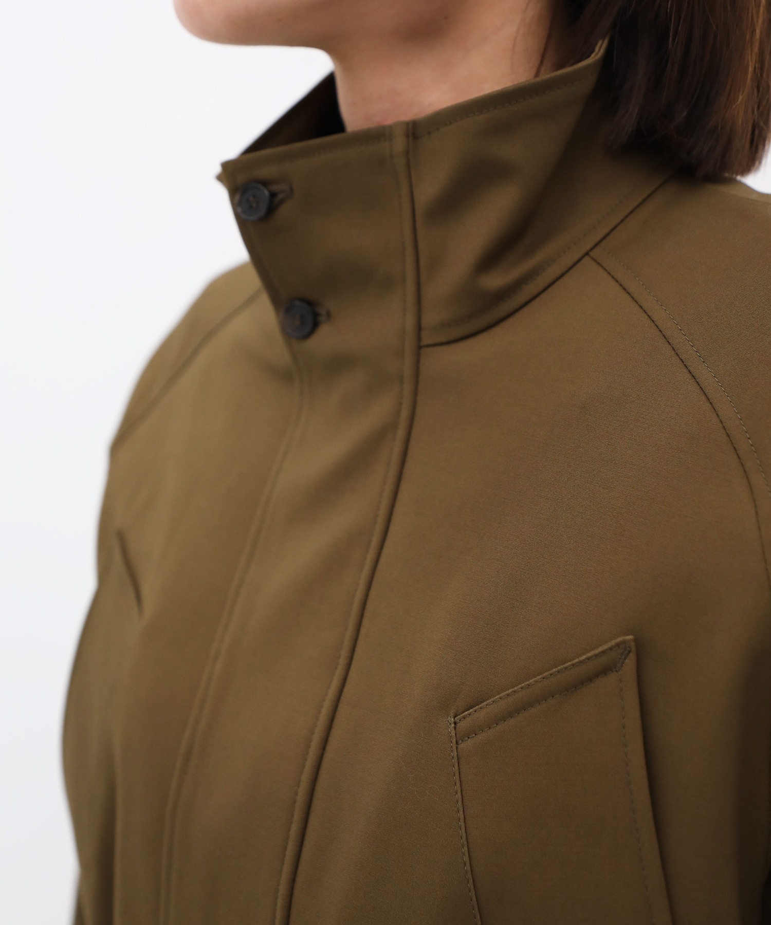 Double Cloth Stand Collar Blouson CITY TOKYO
