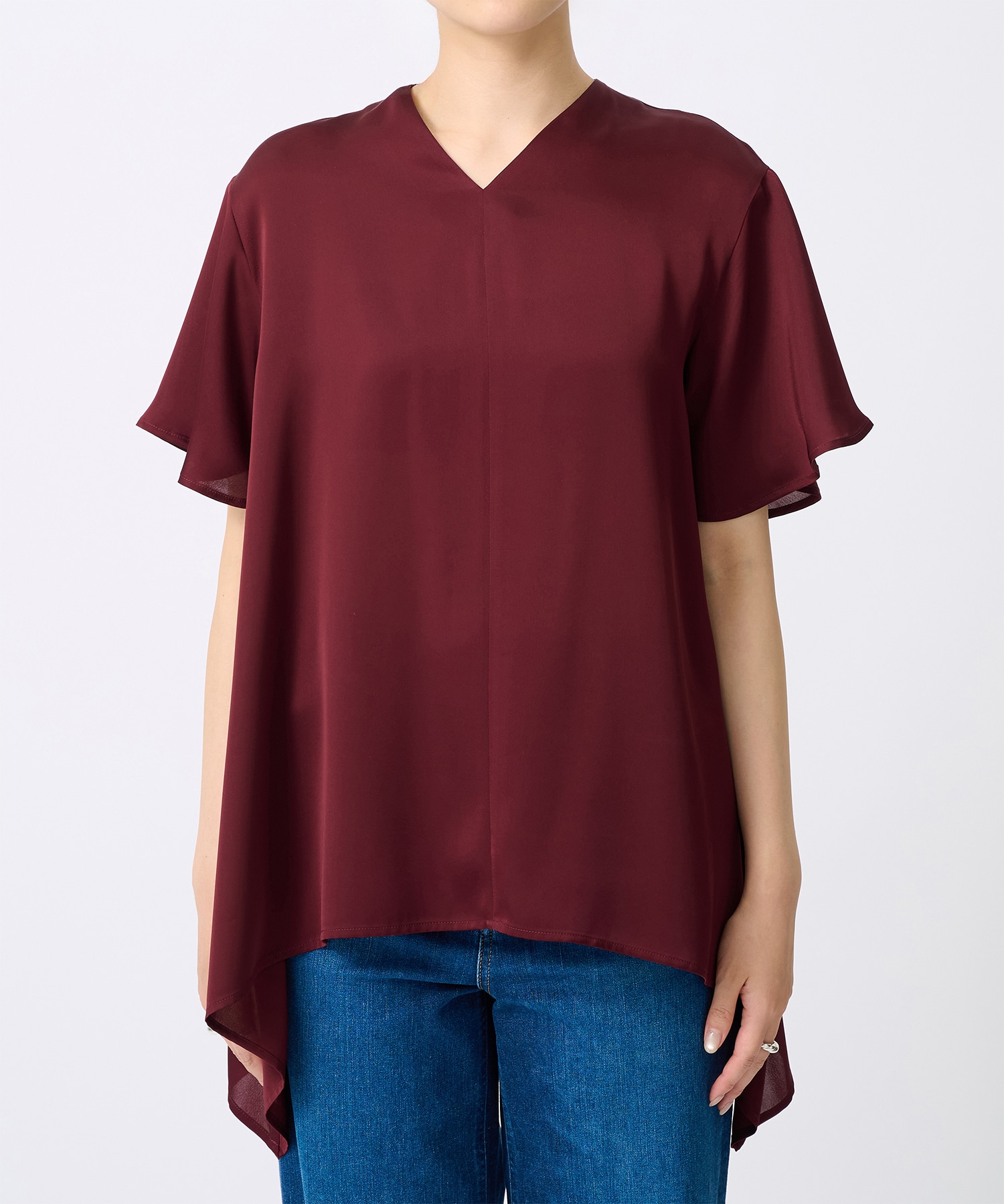 Satin Half Sleeve Blouse THE TOKYO