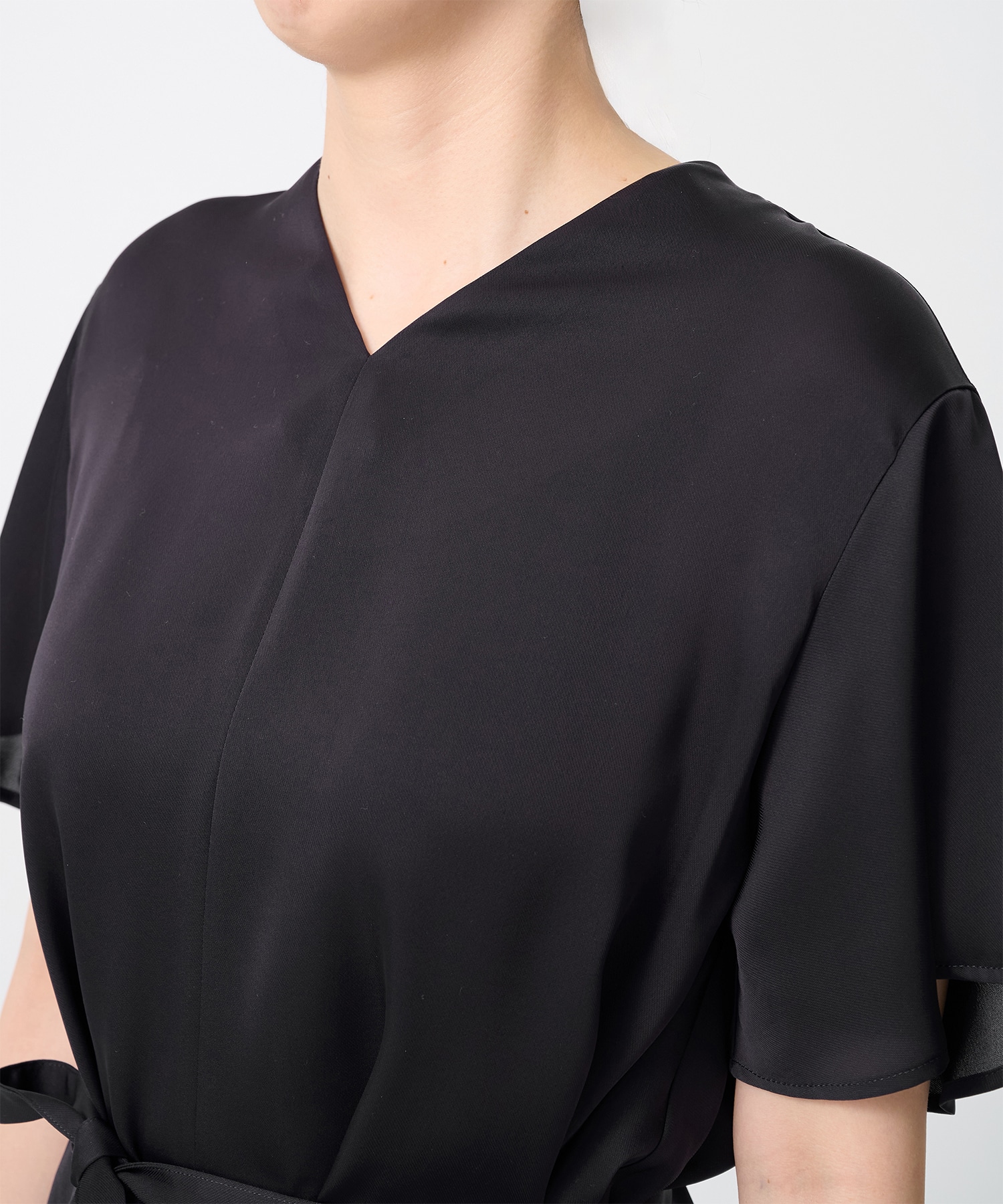 Satin Half Sleeve Blouse THE TOKYO