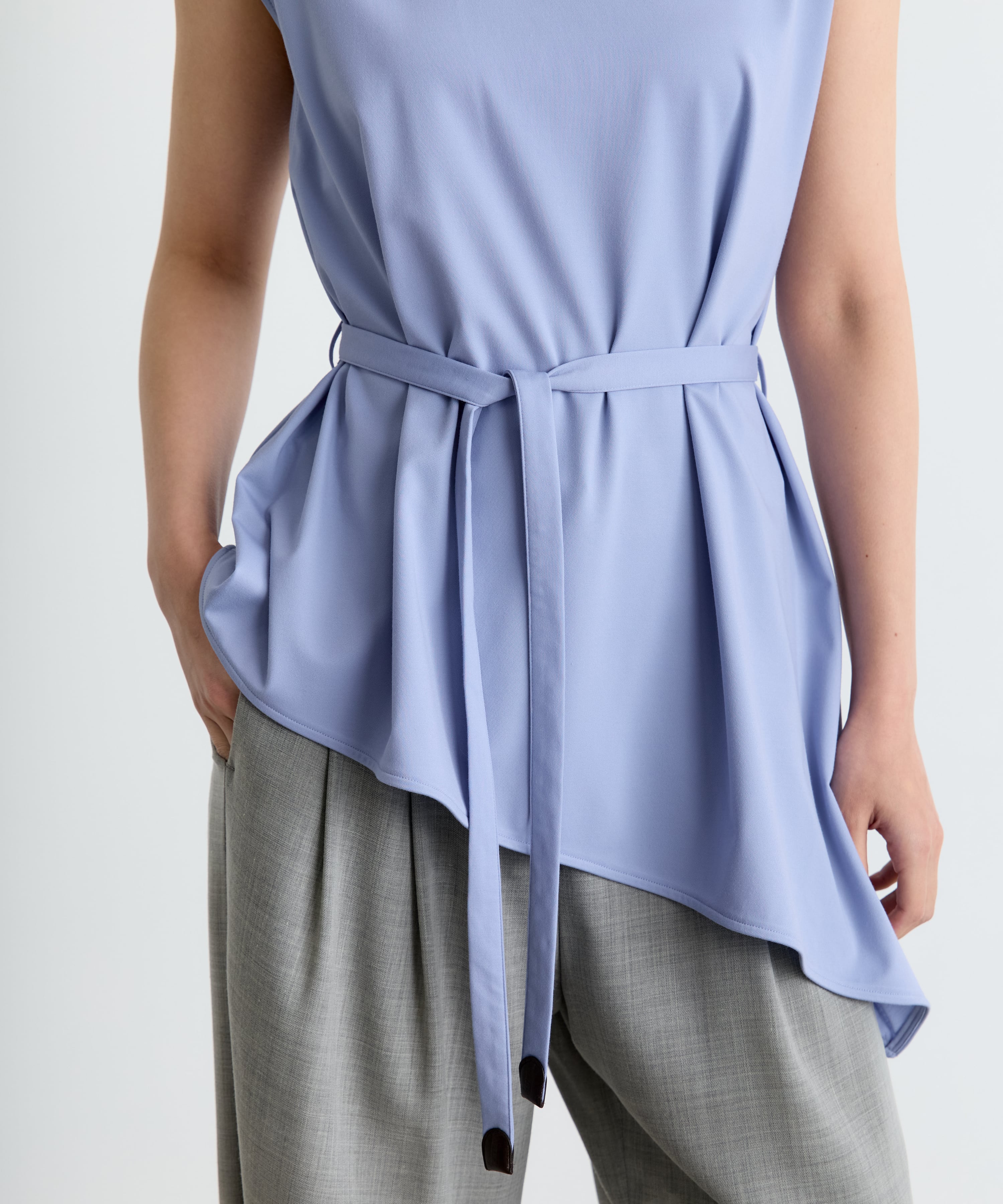 French Sleeve Asymmetry Tops THE TOKYO