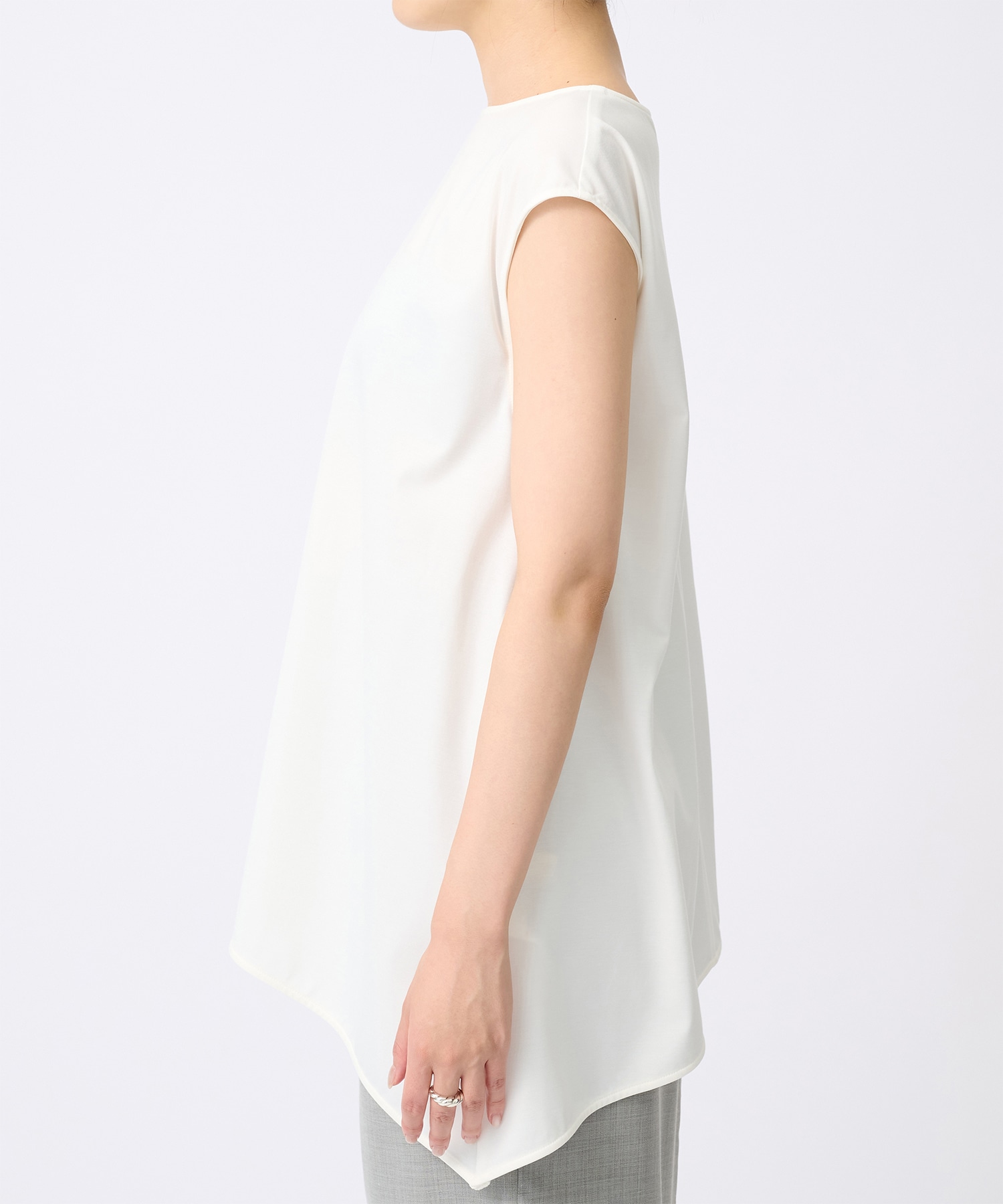 French Sleeve Asymmetry Tops THE TOKYO