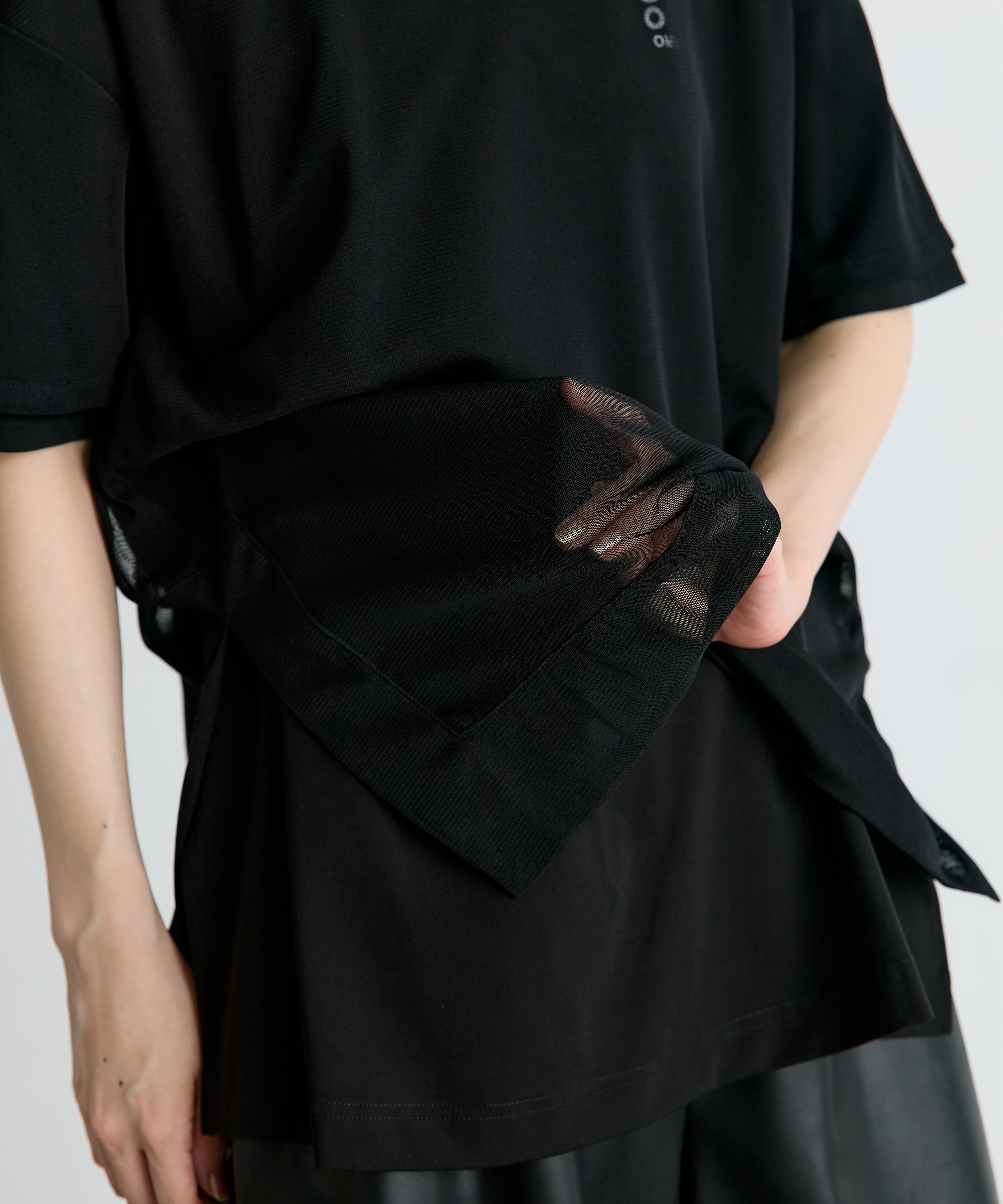 TULLE LAYERED T-SH OMMO