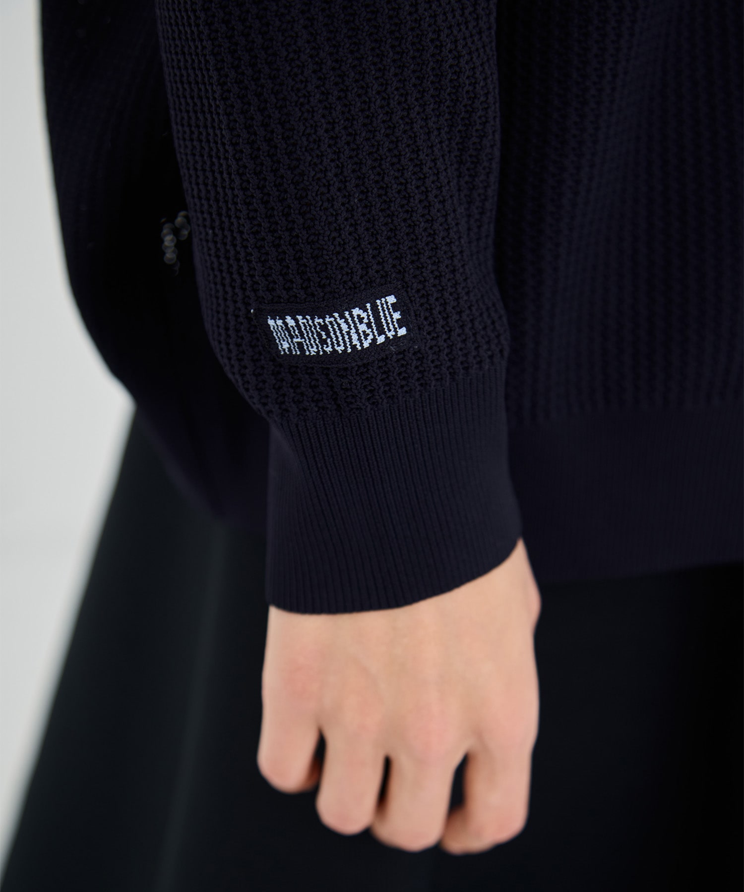 BIG KNIT V CD MESH MADISONBLUE