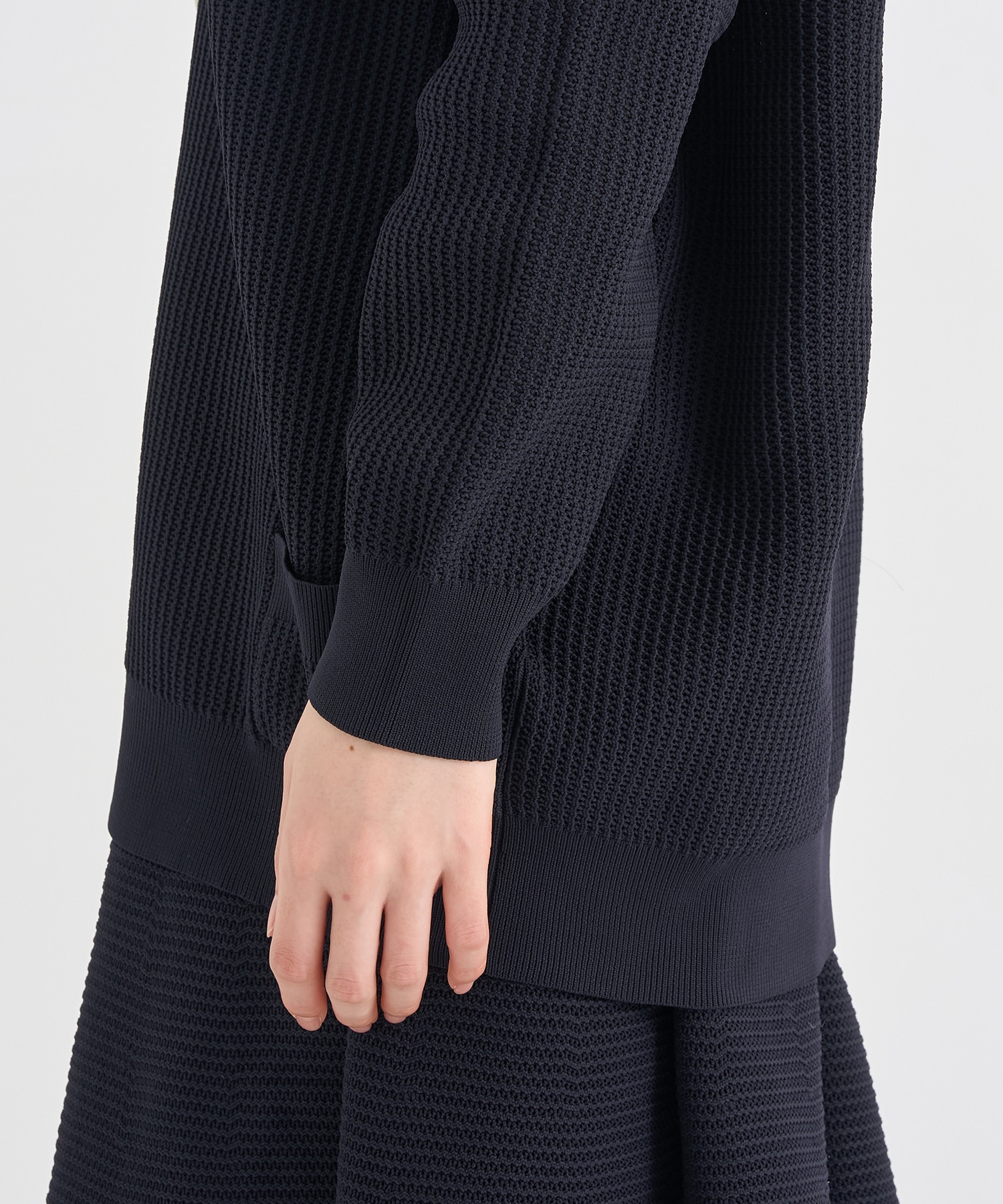 BIG KNIT V CD MESH MADISONBLUE