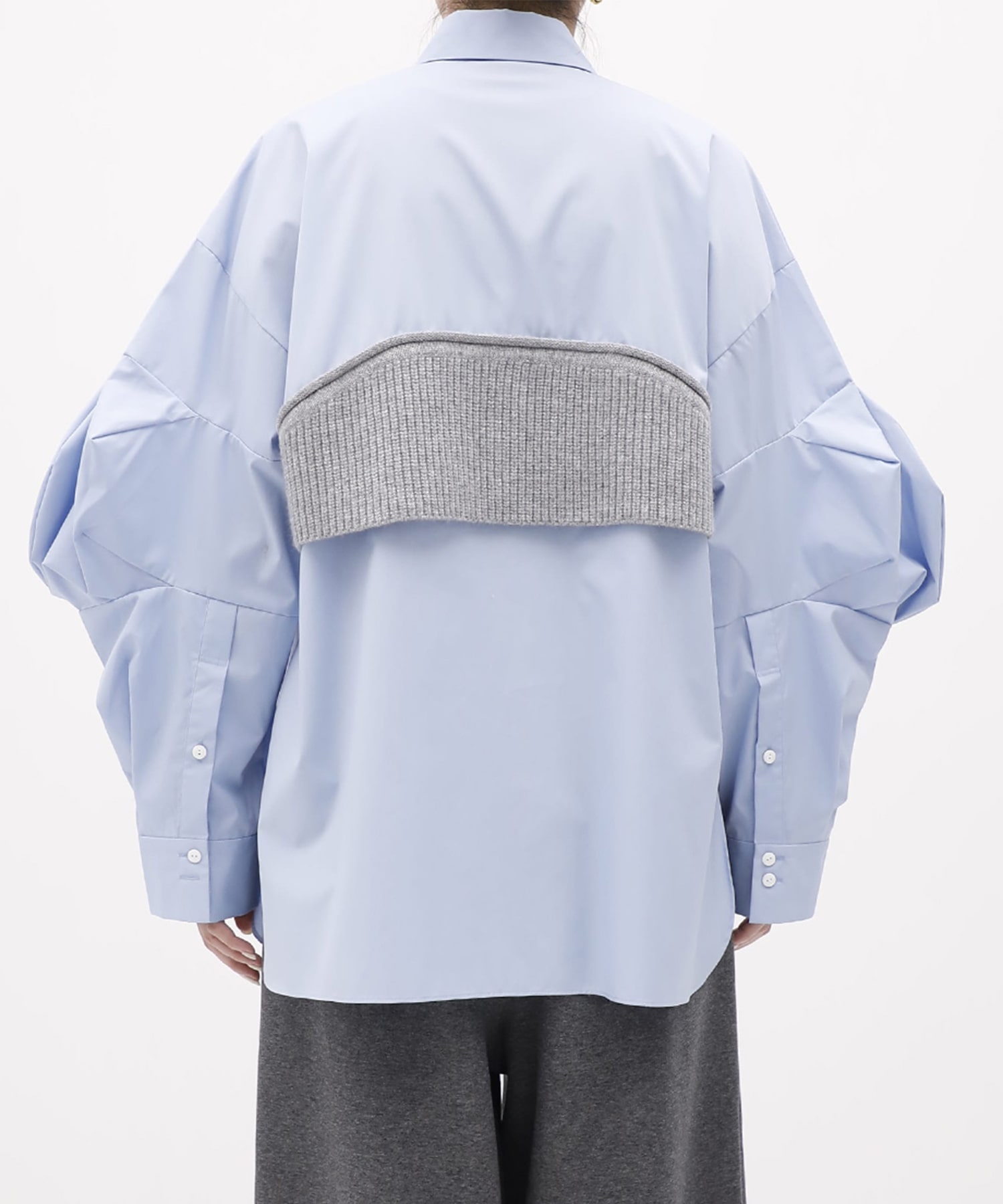 KNIT-DOCKING SHIRT ENFOLD