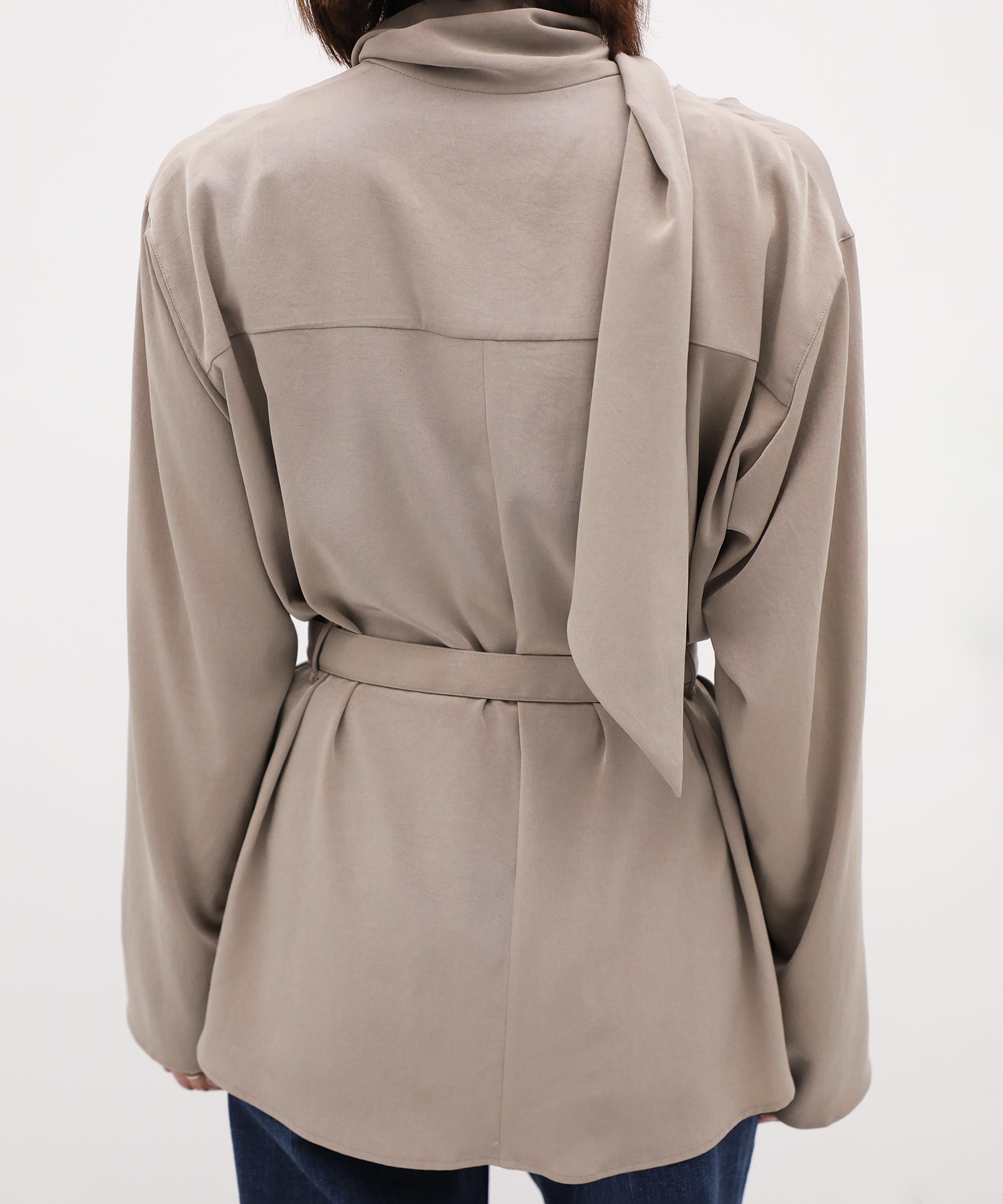 Izabela drape collar pullover BE AKIRANAKA