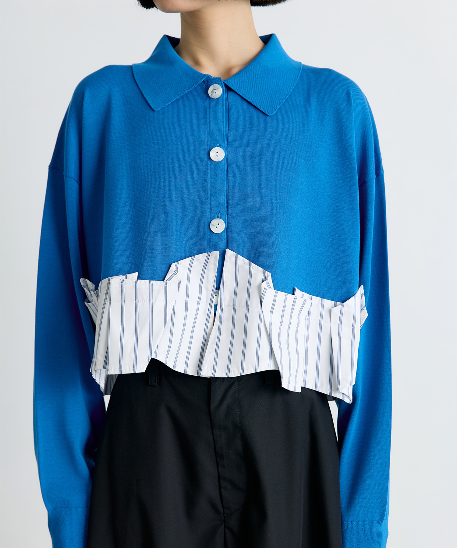TACK DOCKING-HEM CARDIGAN ENFOLD
