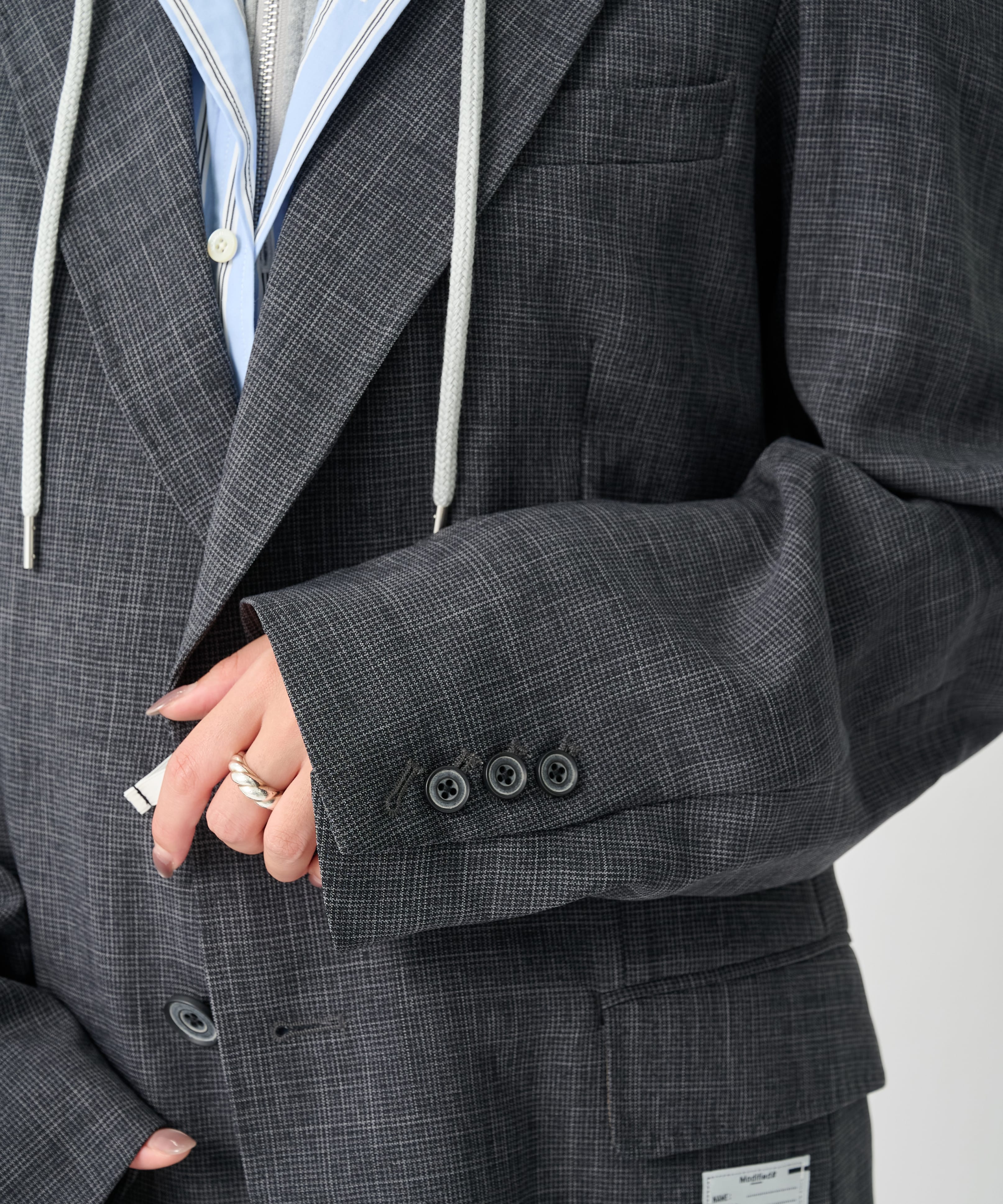 THREE LAYERED HOUNDSTOOTH JACKET Maison MIHARA YASUHIRO