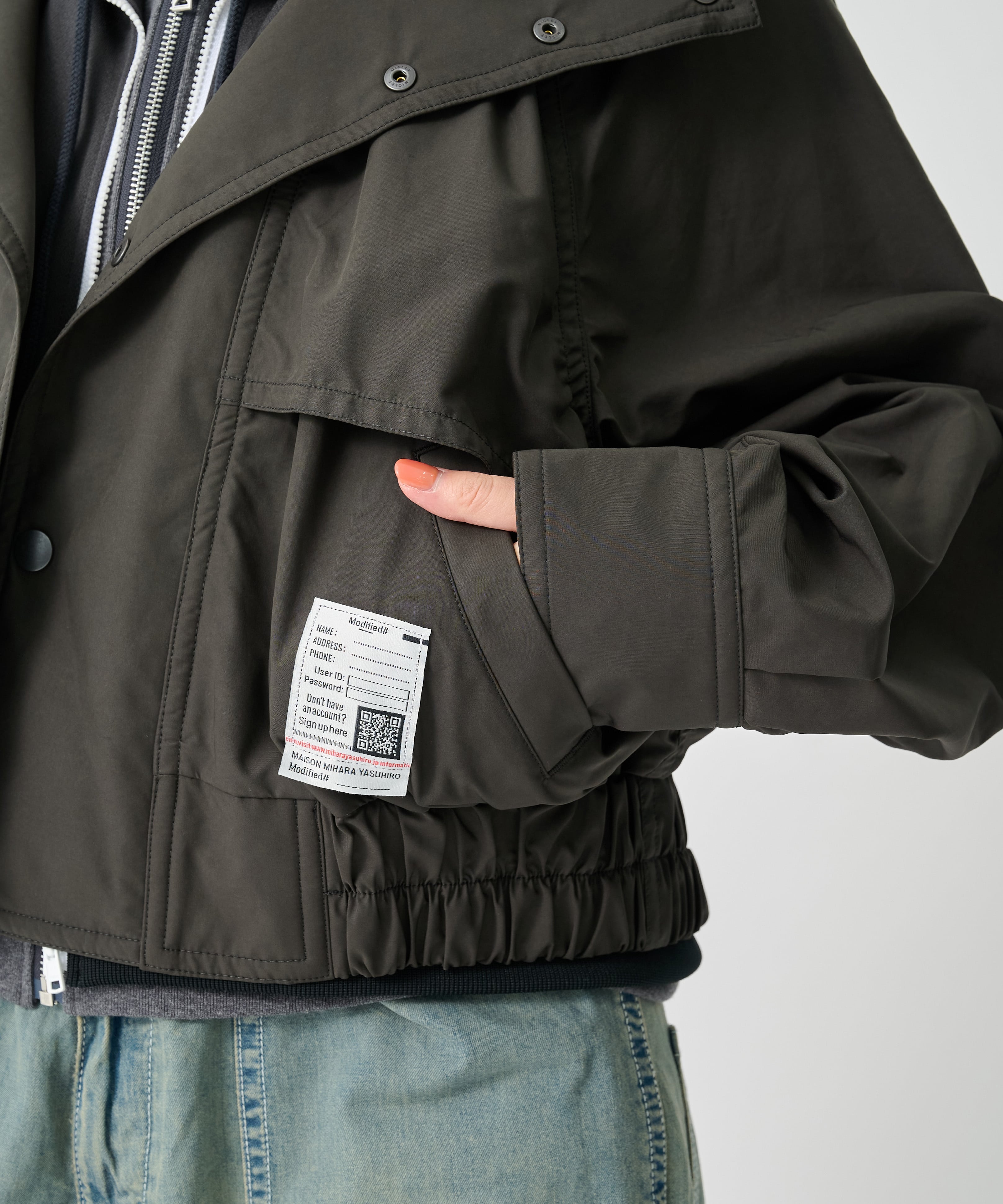 THREE LAYERED BONBER JACKET Maison MIHARA YASUHIRO