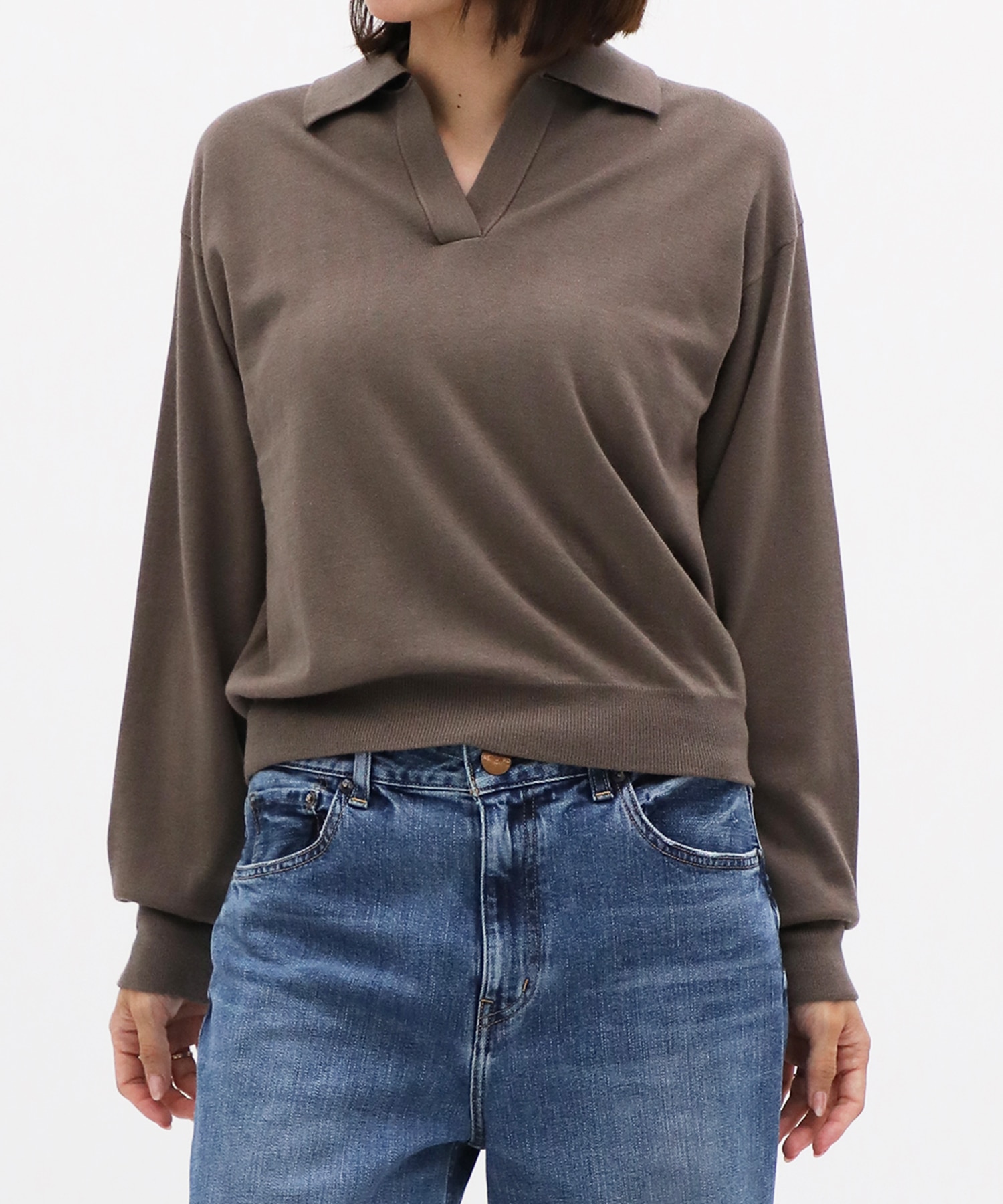 CASHMERE/SILK REVERSIBLE SKIPPER PULLOVER THE TOKYO