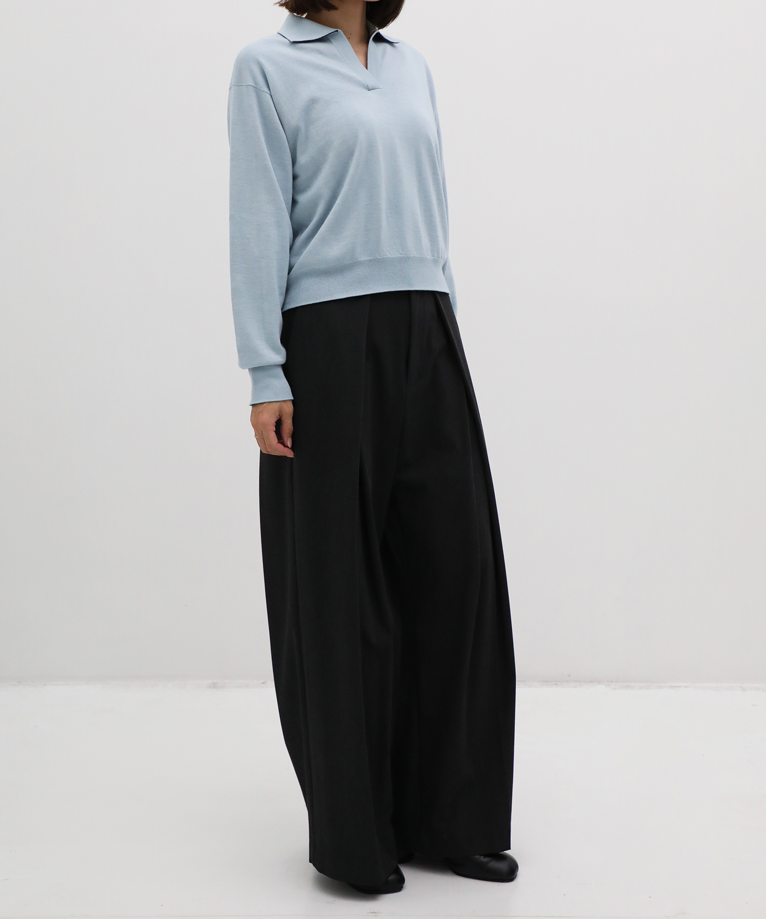 CASHMERE/SILK REVERSIBLE SKIPPER PULLOVER THE TOKYO