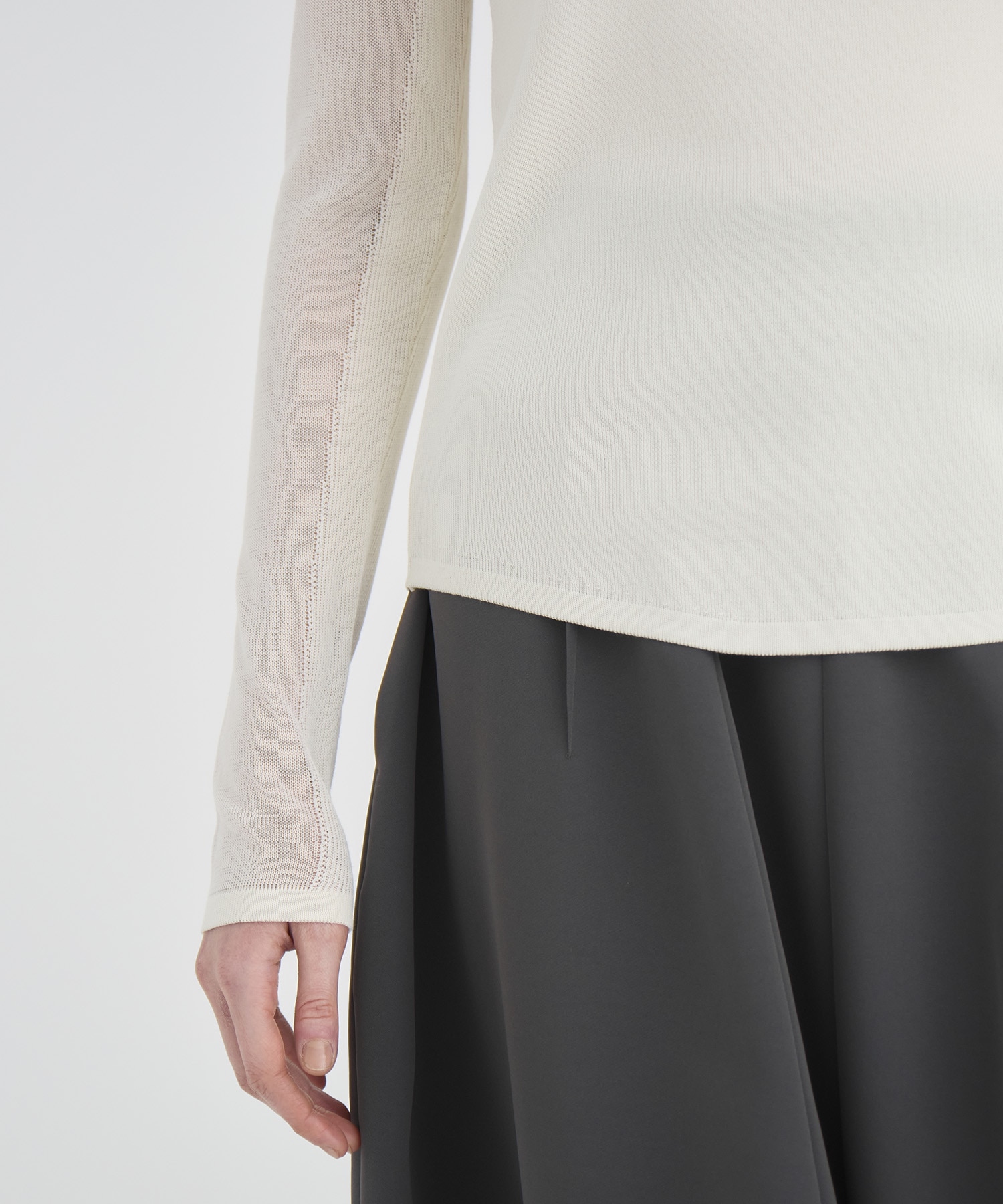 Sheer line Knit Tops RITAN