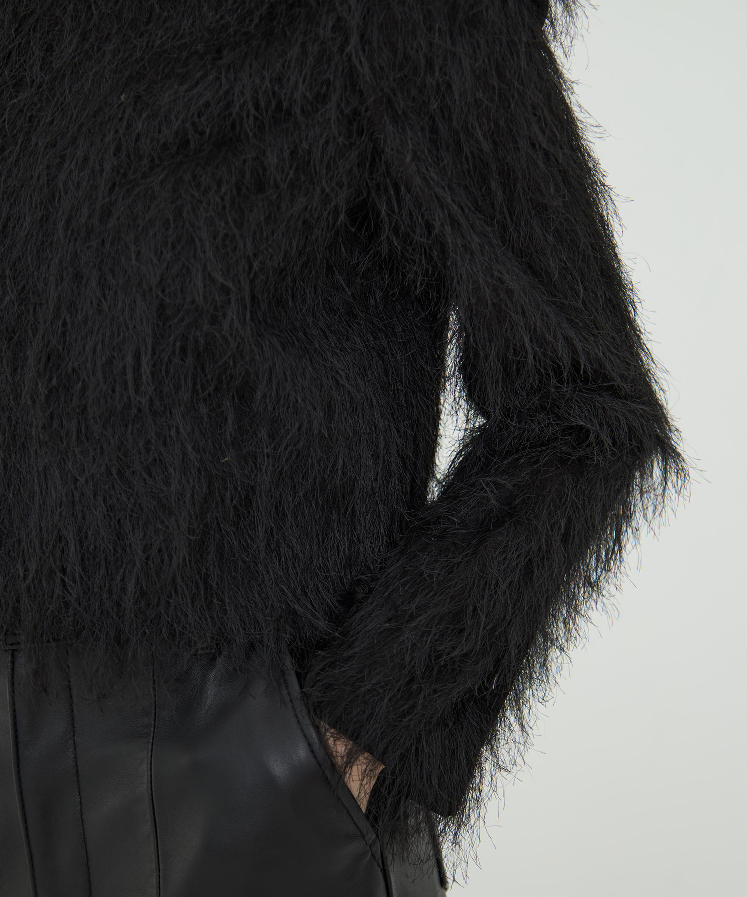 Shaggy Jacquard Tops RITAN