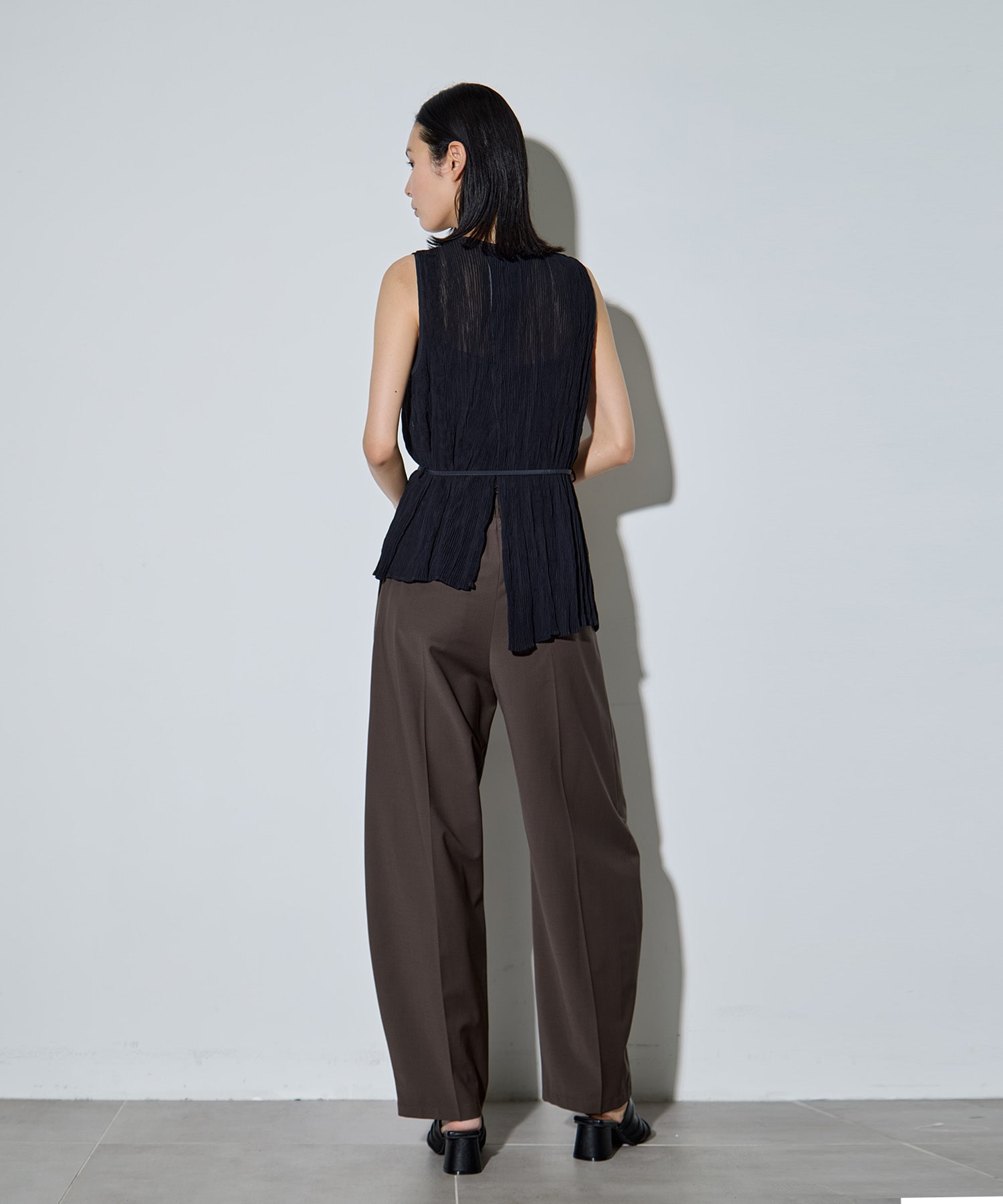 Airy Micro Pleats Tops RITAN
