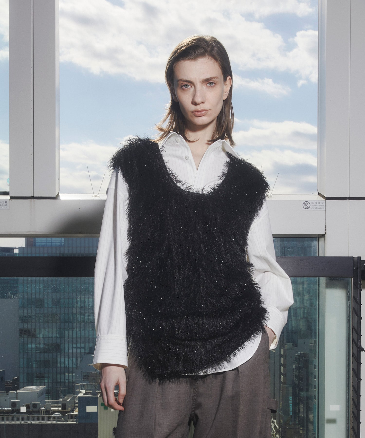 Cashe-coeur 2way Shape Shirt CITY TOKYO