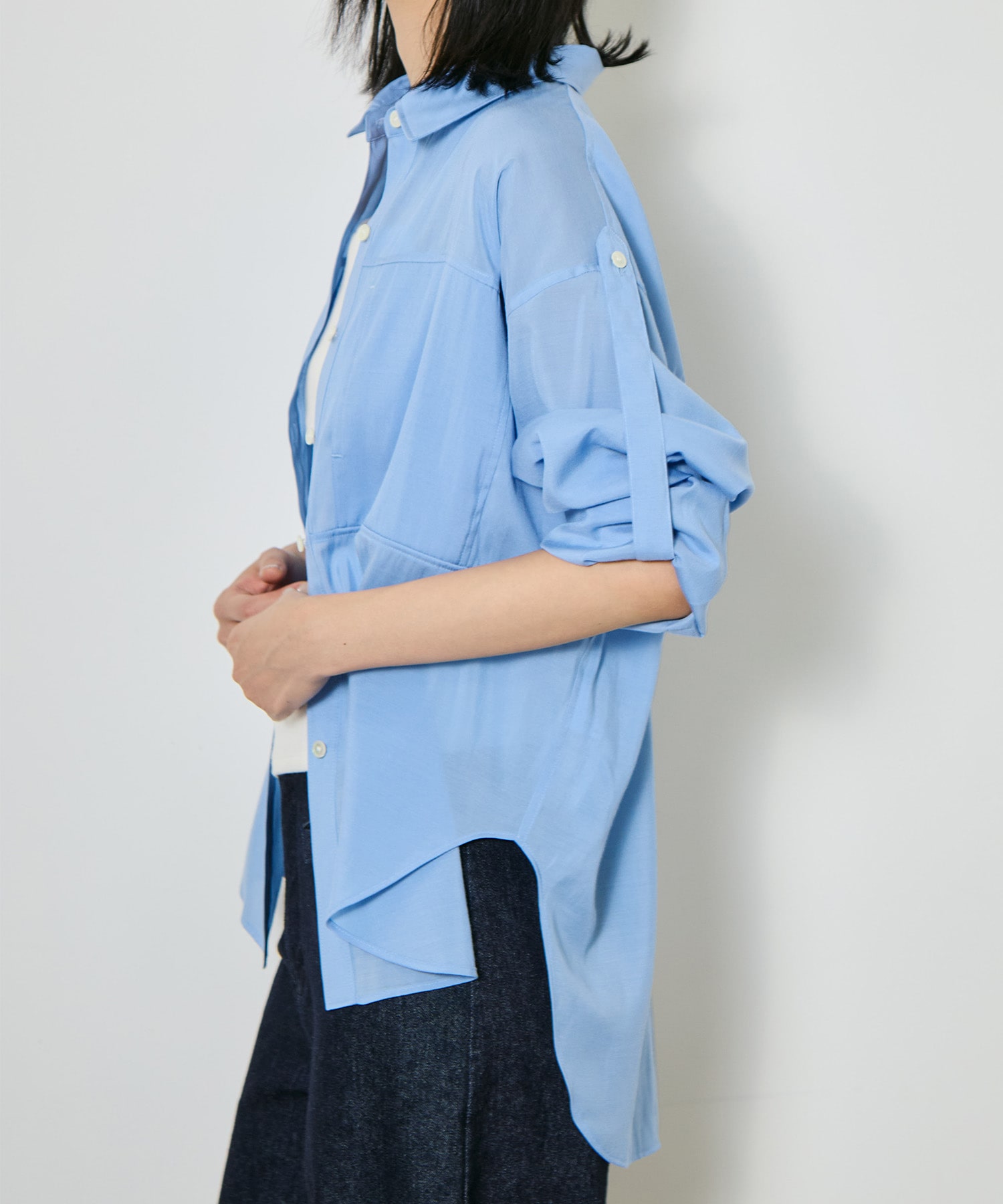 Silk Sheer Over Shirt CITY TOKYO