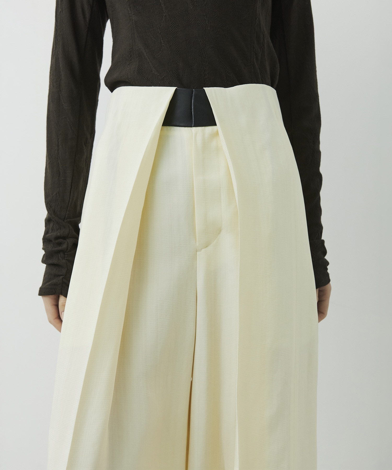 Viscose Twill Flare Trousers CITY TOKYO