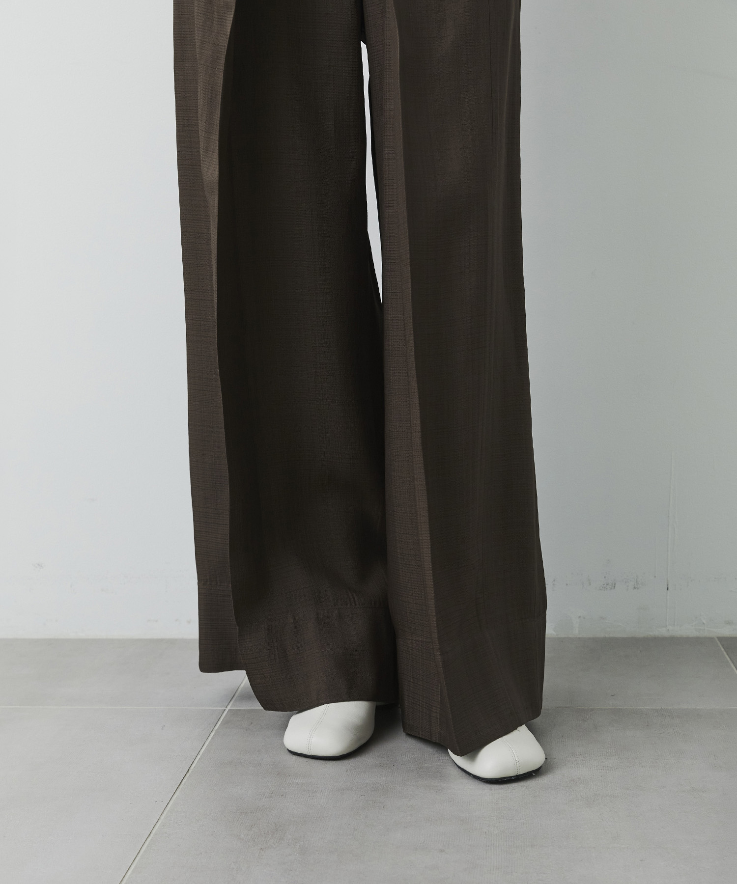 Viscose Twill Flare Trousers CITY TOKYO