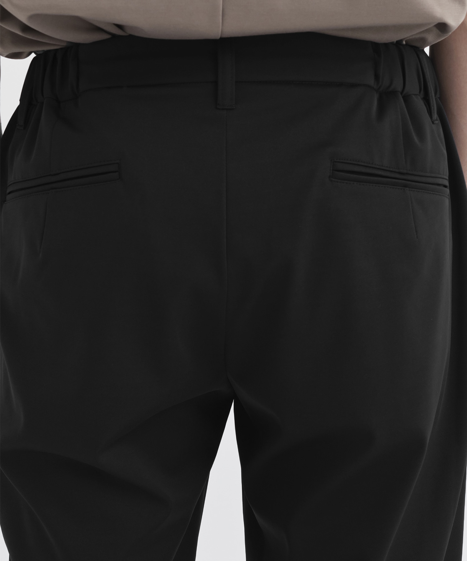 Ultra Right Washable High Function Jersey Tapered Pants(44 BLACK