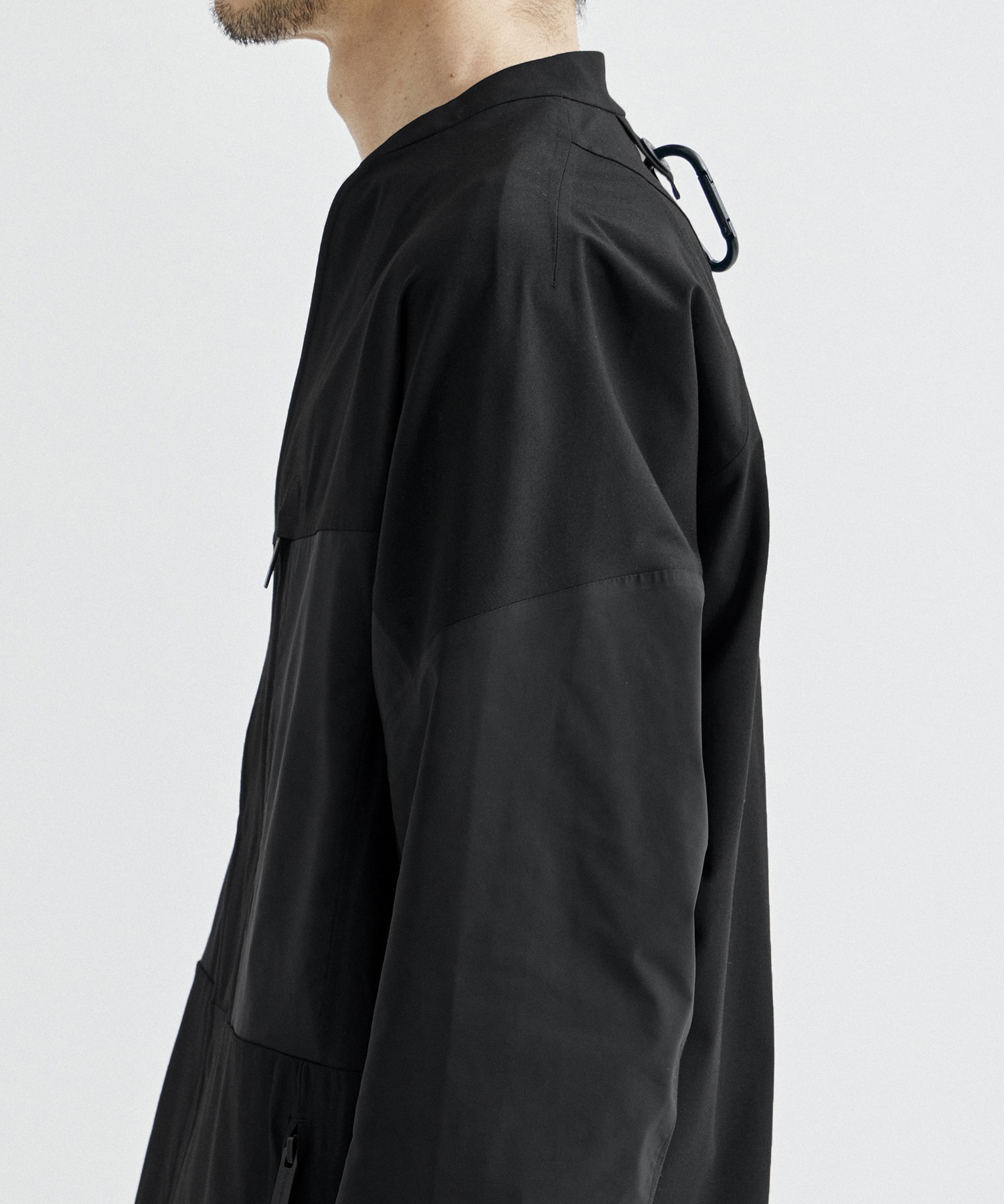 EX. STRETCHED HYBRID NO COLLAR JACKET | White Mountaineering