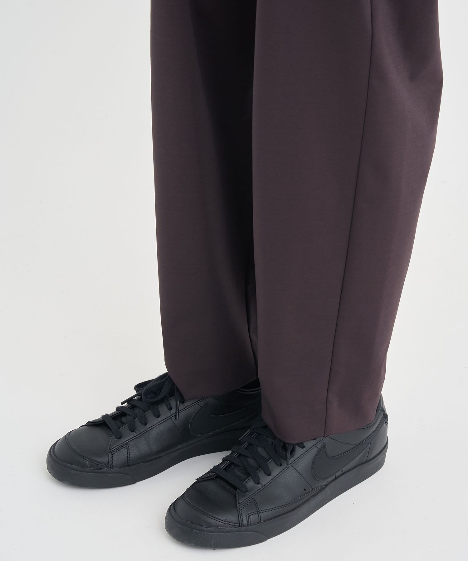 Matte Washable High Function Jersey Wide Tapered Pants THE TOKYO