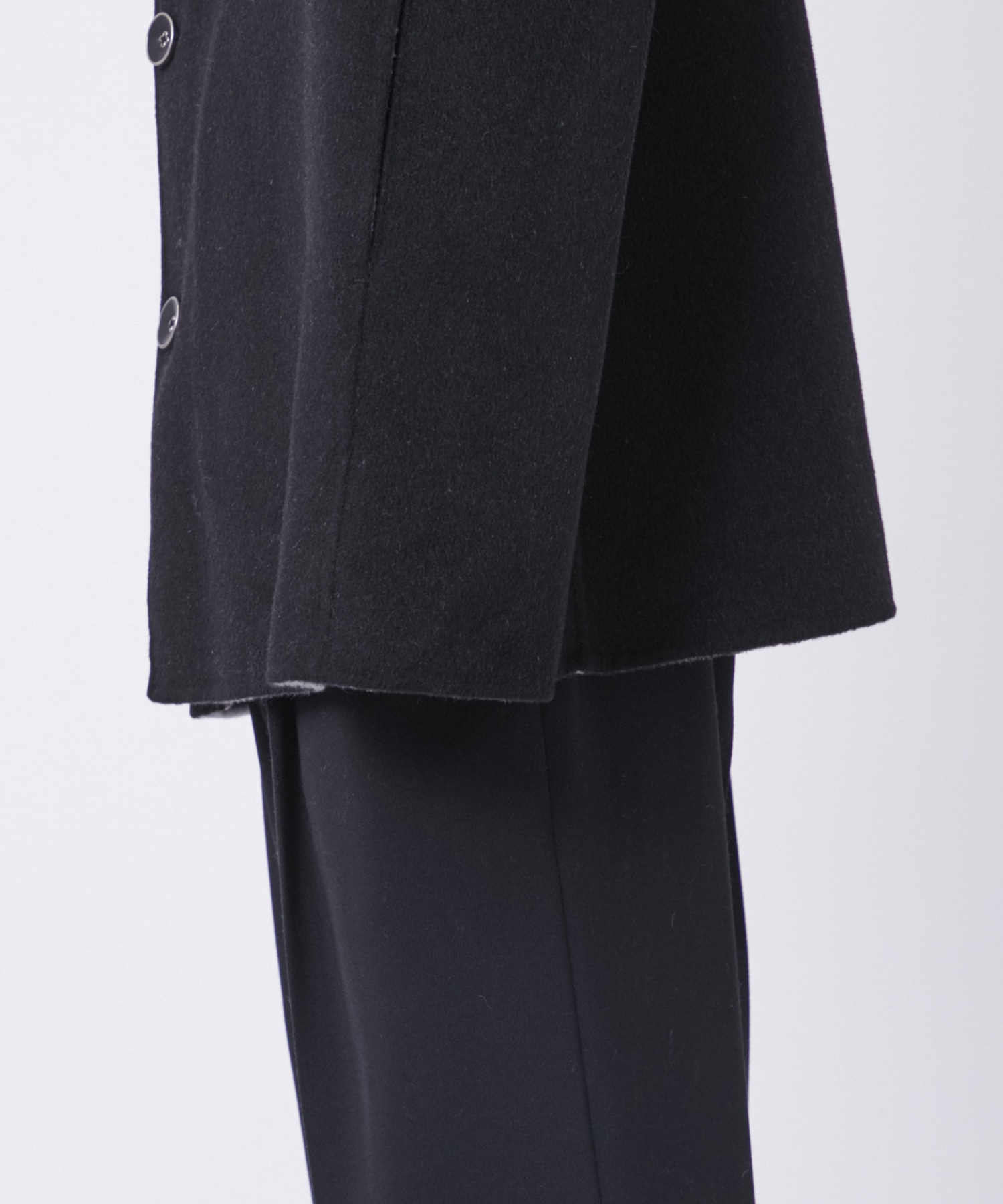 CASHMERE REVERSIBLE SHORT COAT THE PERMANENT EYE