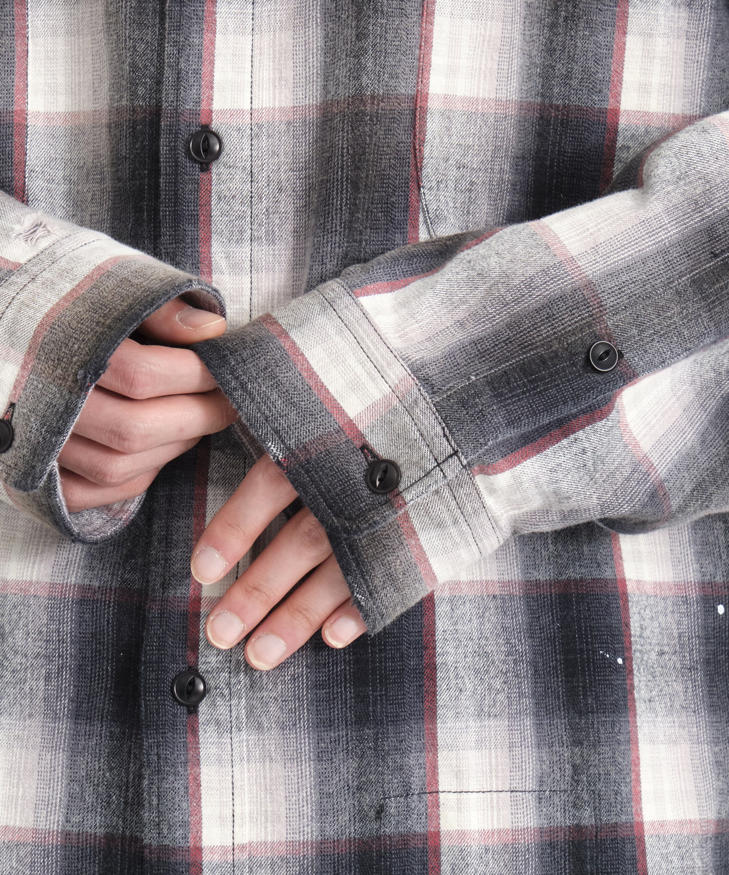 VINTAGE LIKE CHECH L/S SHIRTS Maison MIHARA YASUHIRO