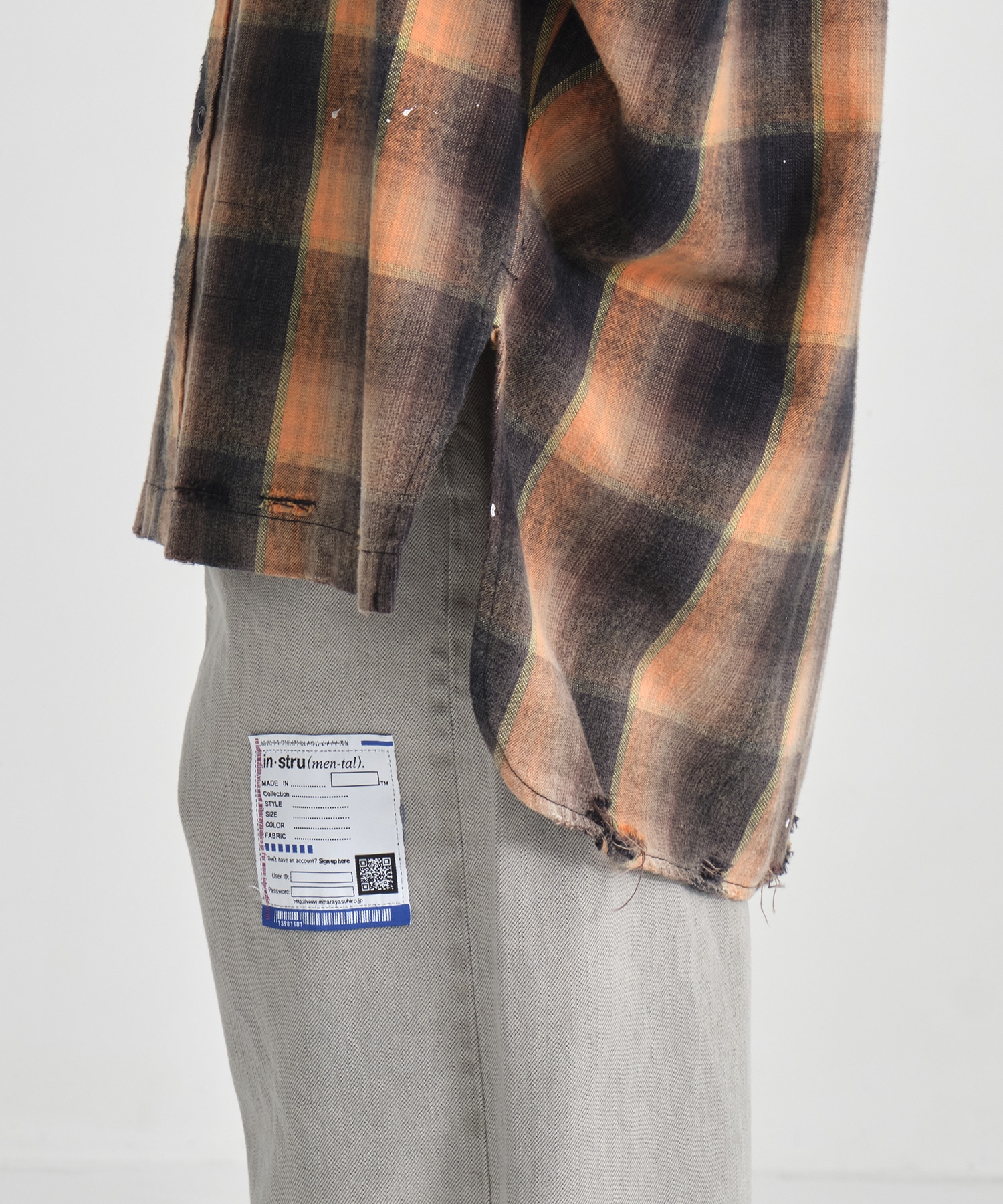 VINTAGE LIKE CHECH L/S SHIRTS Maison MIHARA YASUHIRO