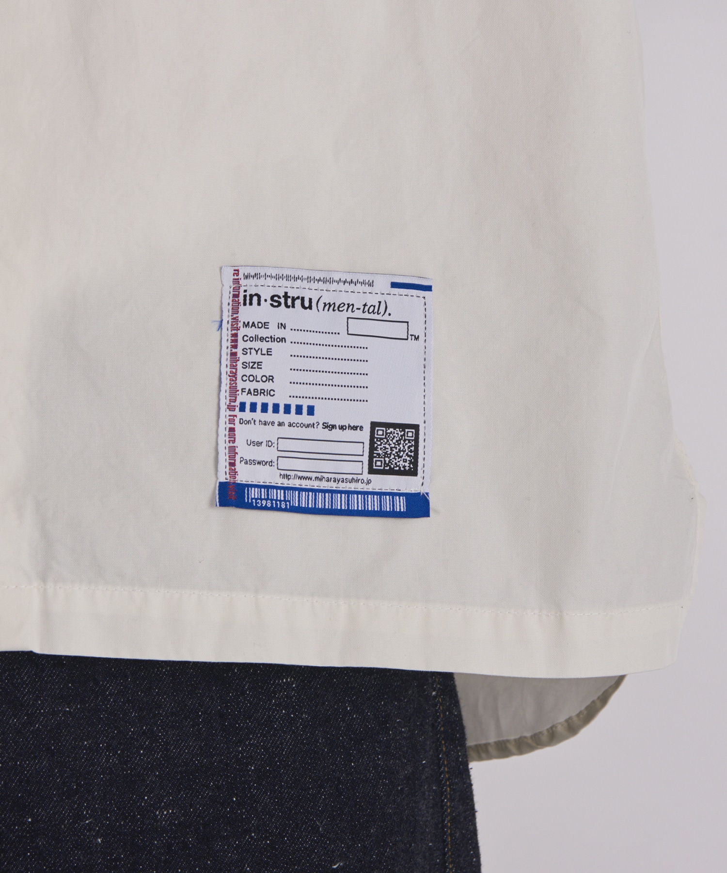 HIGH DENSITY OX SS SHIRTS Maison MIHARA YASUHIRO