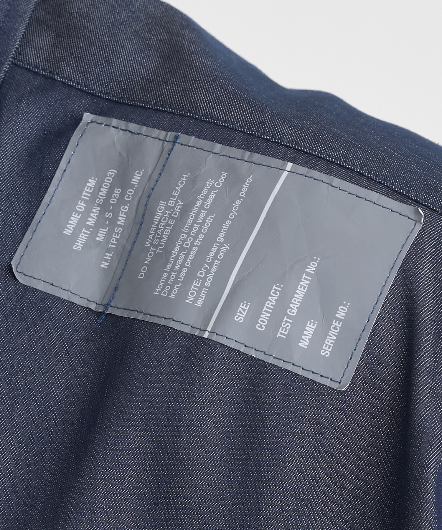 9251-SH50-008 DENIM S/S SHIRT N.HOOLYWOOD