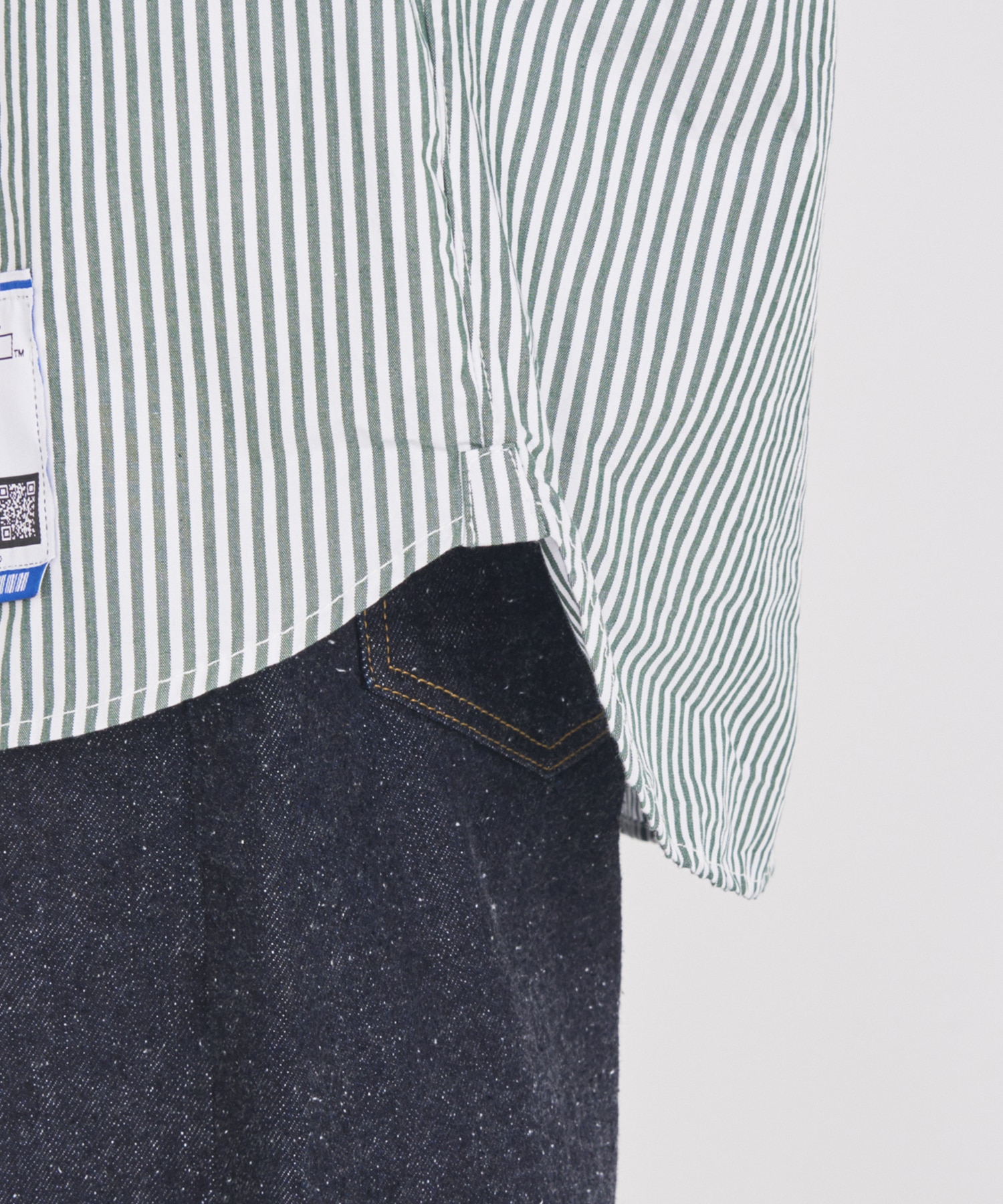 HIGH DENSITY OX STAND COLLAR SS SHIRTS Maison MIHARA YASUHIRO